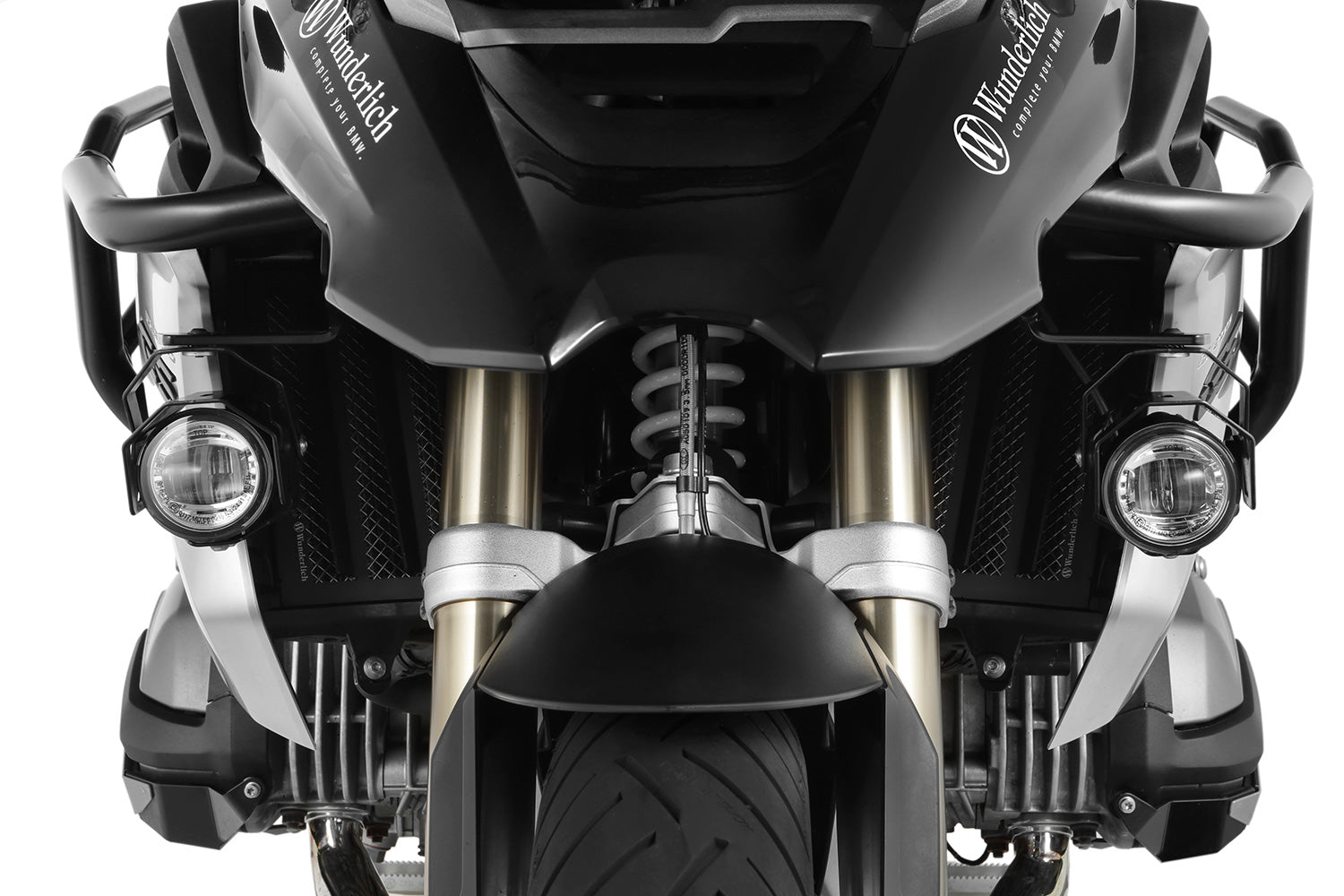 Wunderlich LED Additional Head Light Aton | Silver | BMW K 1600 Grand America -   Pyramid Motorcycle Accessories