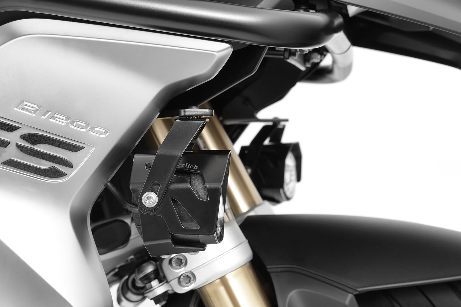 Wunderlich LED Additional Head Light Aton | Silver | BMW K 1600 Grand America -   Pyramid Motorcycle Accessories