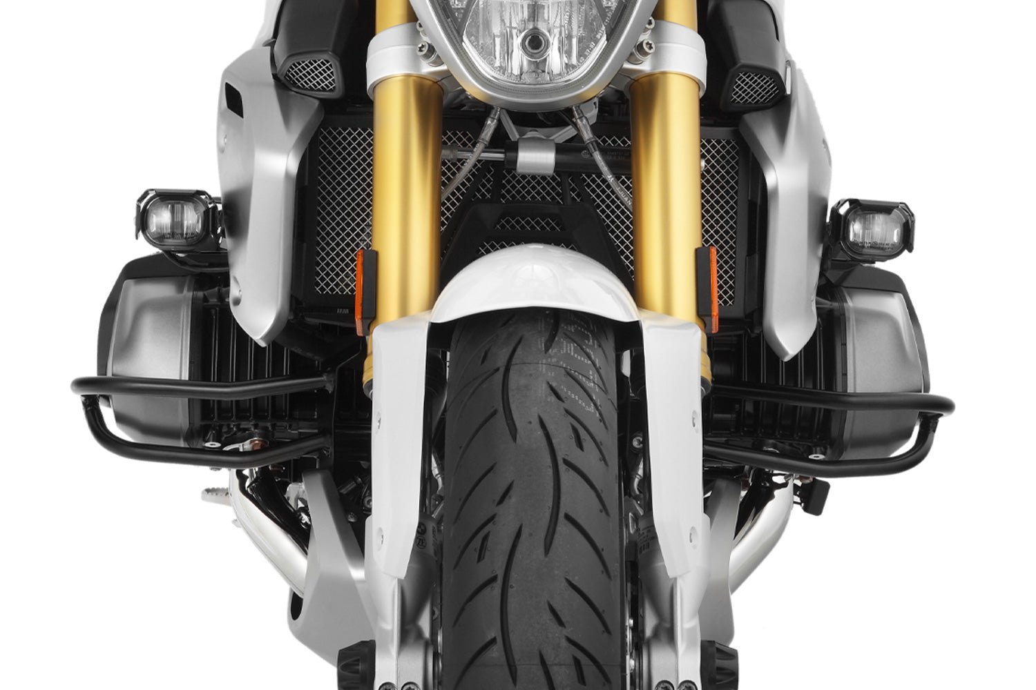Wunderlich Microflooter LED Auxiliary Headlight For Protection Bar | Black | BMW R nineT -   Pyramid Motorcycle Accessories