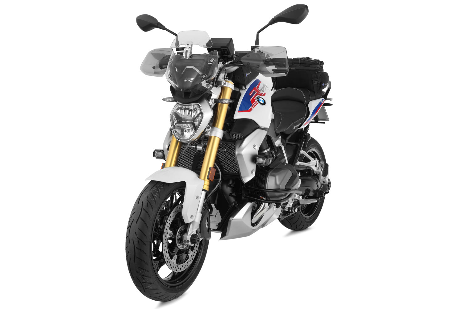 Wunderlich Microflooter LED Auxiliary Headlight For Protection Bar | Black | BMW R nineT -   Pyramid Motorcycle Accessories