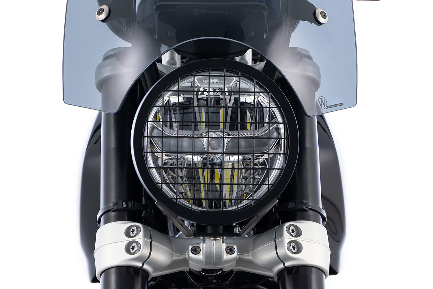 Wunderlich LED Additional Head Light Aton | Black | BMW K 1600 GT -   Pyramid Motorcycle Accessories