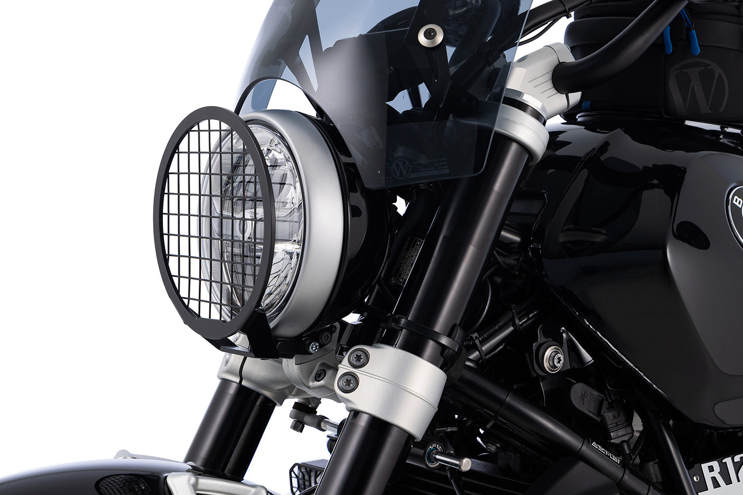 Wunderlich LED Additional Head Light Aton | Black | BMW K 1600 GT -   Pyramid Motorcycle Accessories