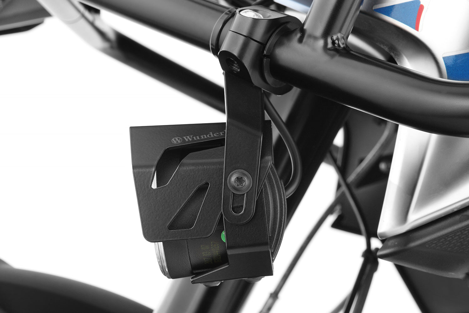 Wunderlich LED Additional Head Light Microflooter | Silver | BMW R nineT -   Pyramid Motorcycle Accessories