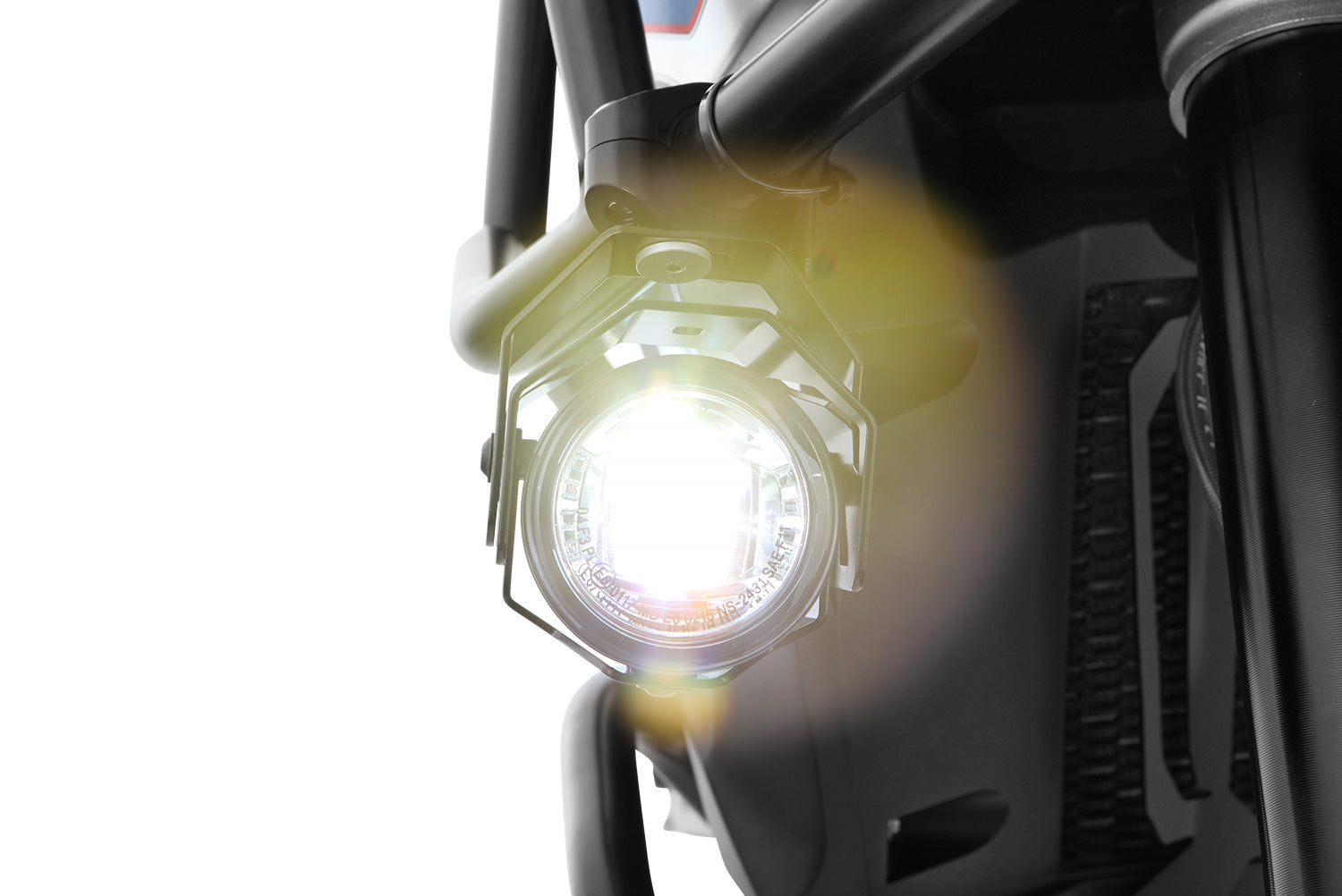 Wunderlich LED Additional Head Light Microflooter | Silver | BMW R nineT -   Pyramid Motorcycle Accessories