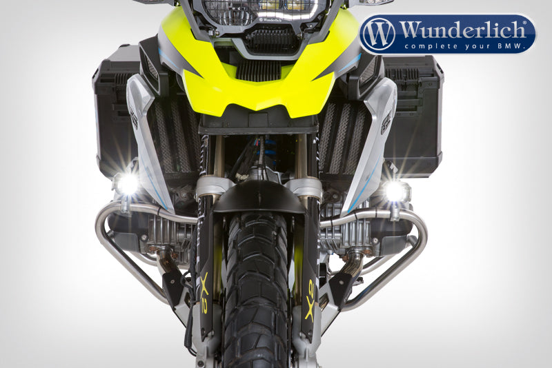 Wunderlich LED Additional Headlight Aton For Vehicle Install | Black | BMW F 800 R -   Pyramid Motorcycle Accessories