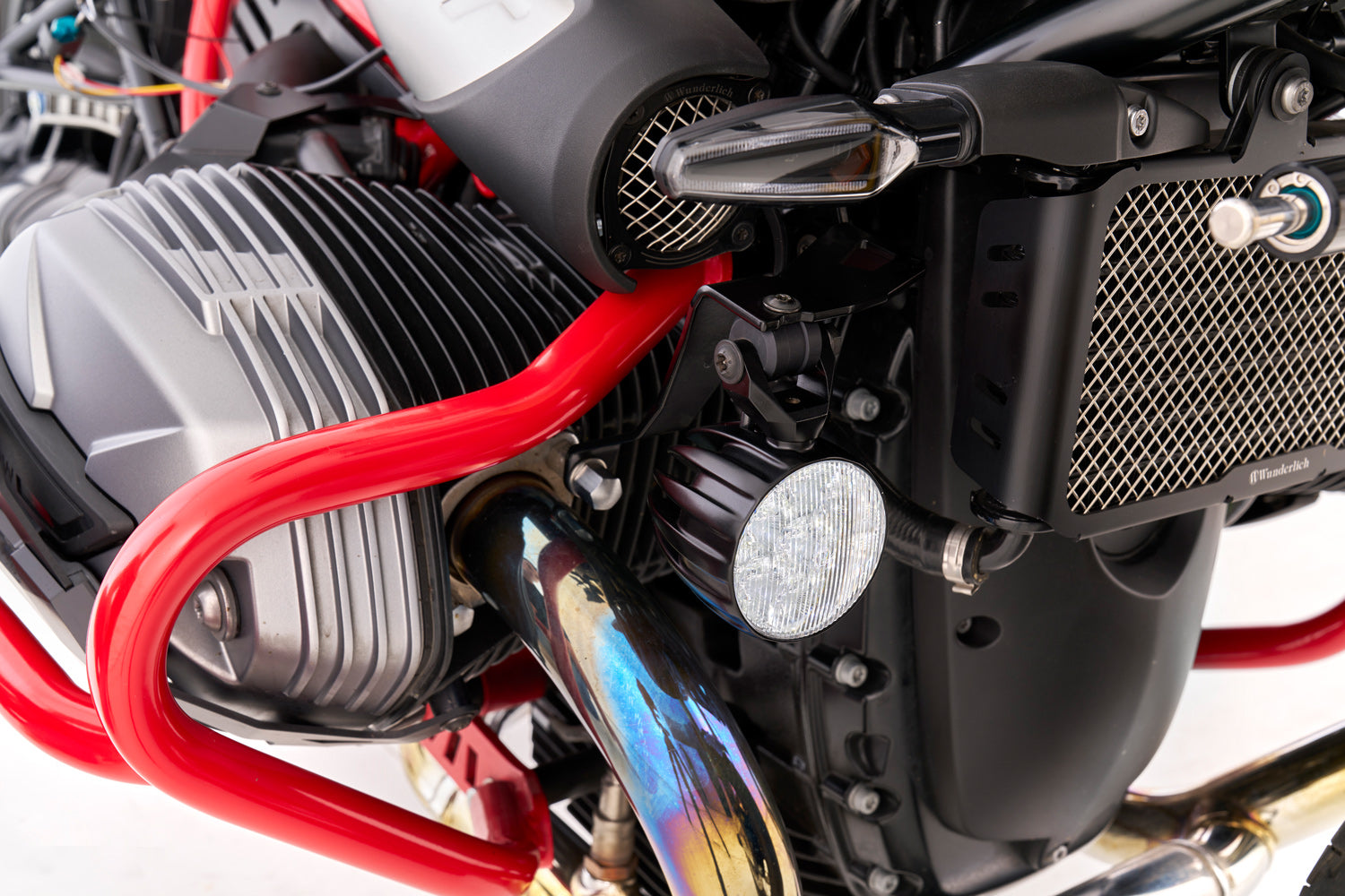 Wunderlich Edition Dayron Integrated Daytime Running Light System LED 4-Pin | Black -   Pyramid Motorcycle Accessories