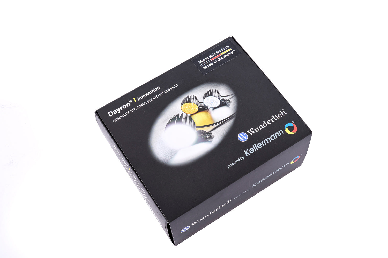 Wunderlich Edition Dayron Integrated Daytime Running Light System LED 4-Pin | Black -   Pyramid Motorcycle Accessories