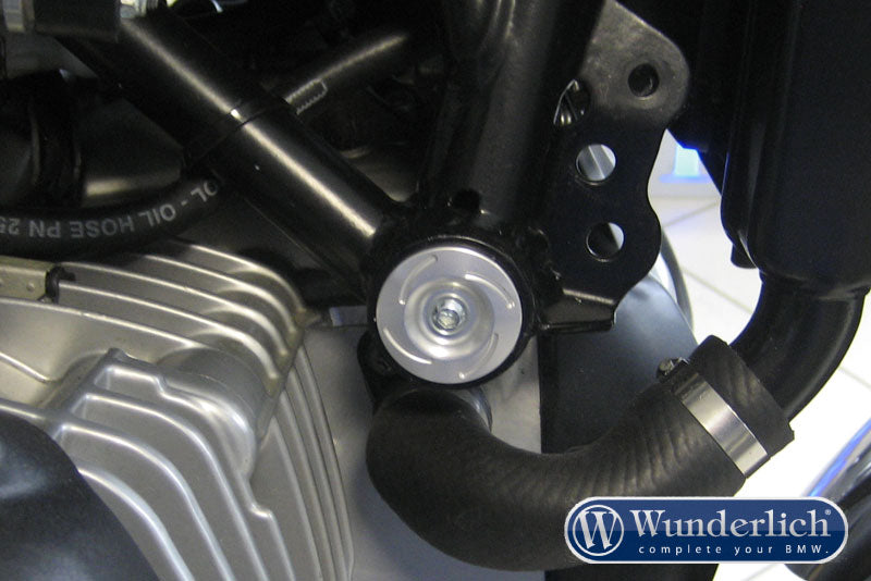 Wunderlich Caps For Tail Frame Mounting Paralever Strut | Silver -   Pyramid Motorcycle Accessories