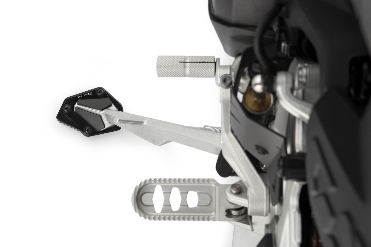 Wunderlich Side Stand Enlarger For Low Suspension | Black | BMW R 1200 GS -   Pyramid Motorcycle Accessories