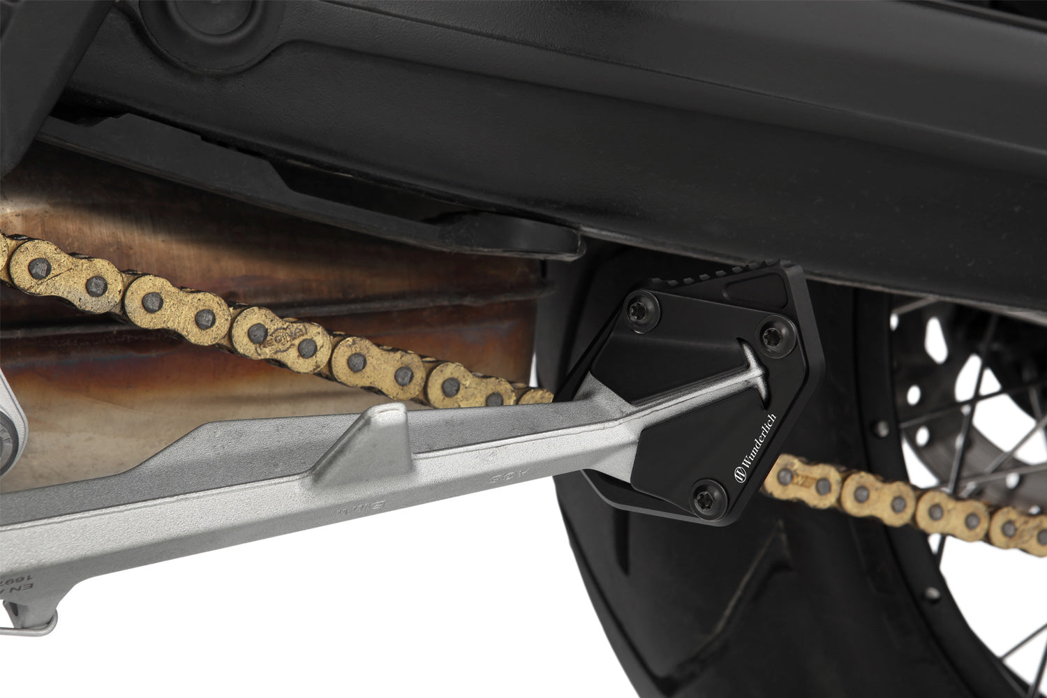Wunderlich Side Stand Enlarger For Low Suspension | Black | BMW R 1200 GS -   Pyramid Motorcycle Accessories