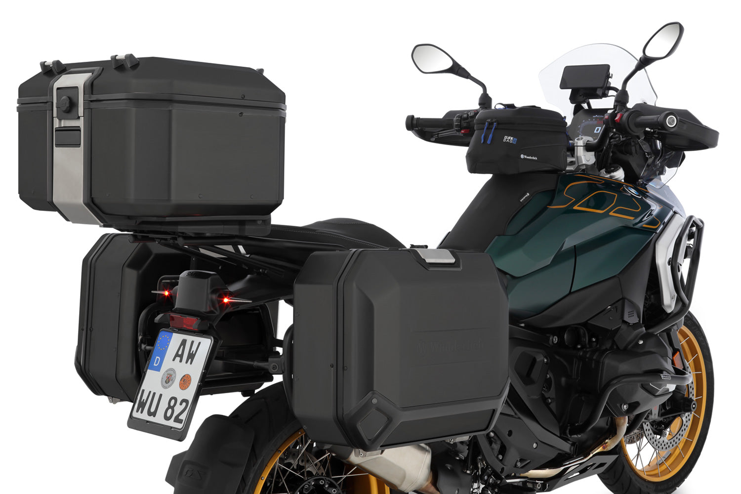 Wunderlich Topcase X-Case X48 with Standard Lock | Black | BMW R 1300 GS -   Pyramid Motorcycle Accessories