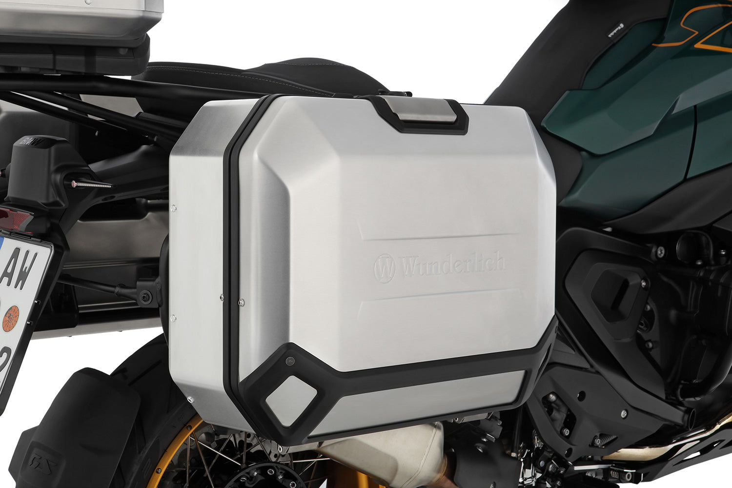 Wunderlich Case Set X-case X36 Aluminium with Lock Coded | Silver -   Pyramid Motorcycle Accessories