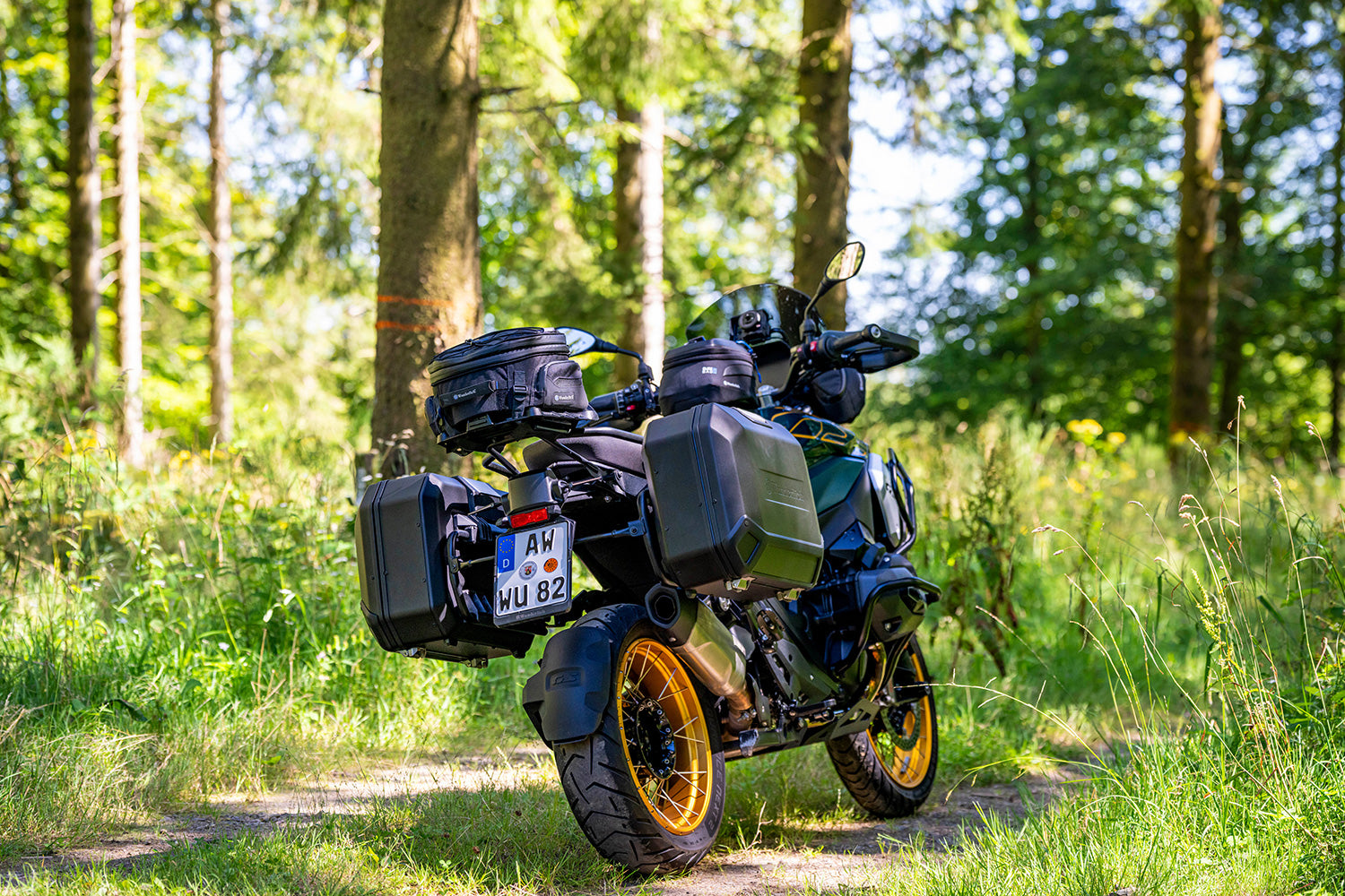 Wunderlich Case Set X-case X36 with Standard Lock | Silver -   Pyramid Motorcycle Accessories