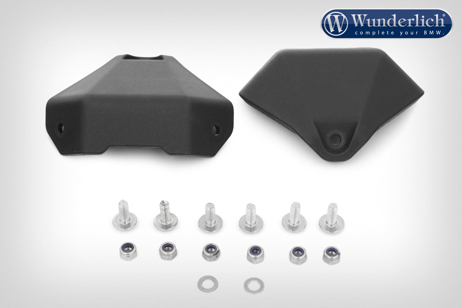 Wunderlich Cover Caps For Case Carrier Set | Black -   Pyramid Motorcycle Accessories