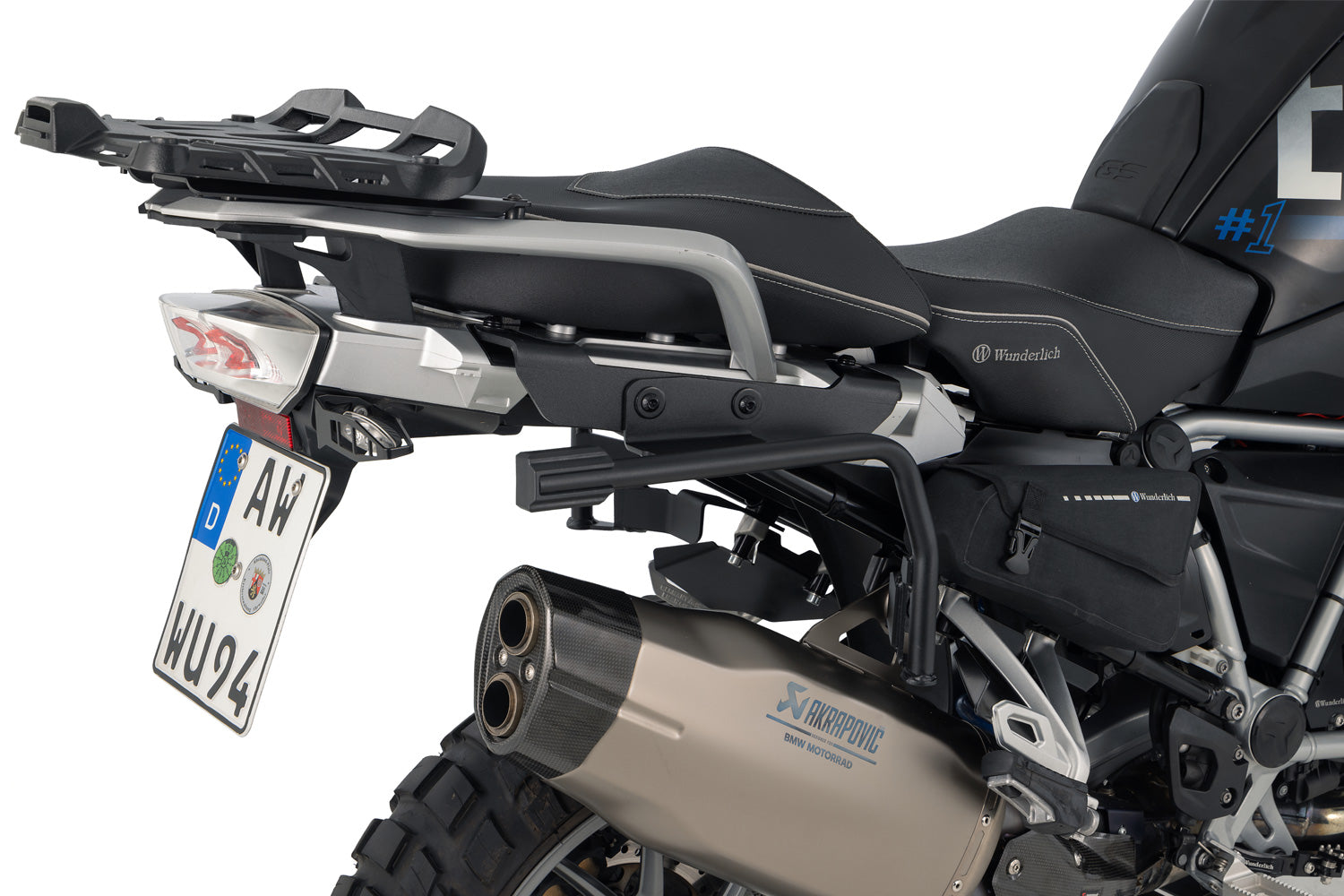 Wunderlich Luggage Carrier X-Rack Light R 1250 GS | Black -   Pyramid Motorcycle Accessories