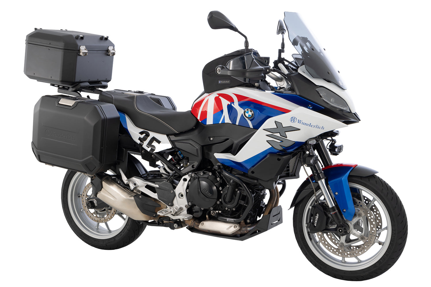 Wunderlich Top Case Carrier for Top Case Extreme Range | Black | BMW CE 04 -   Pyramid Motorcycle Accessories