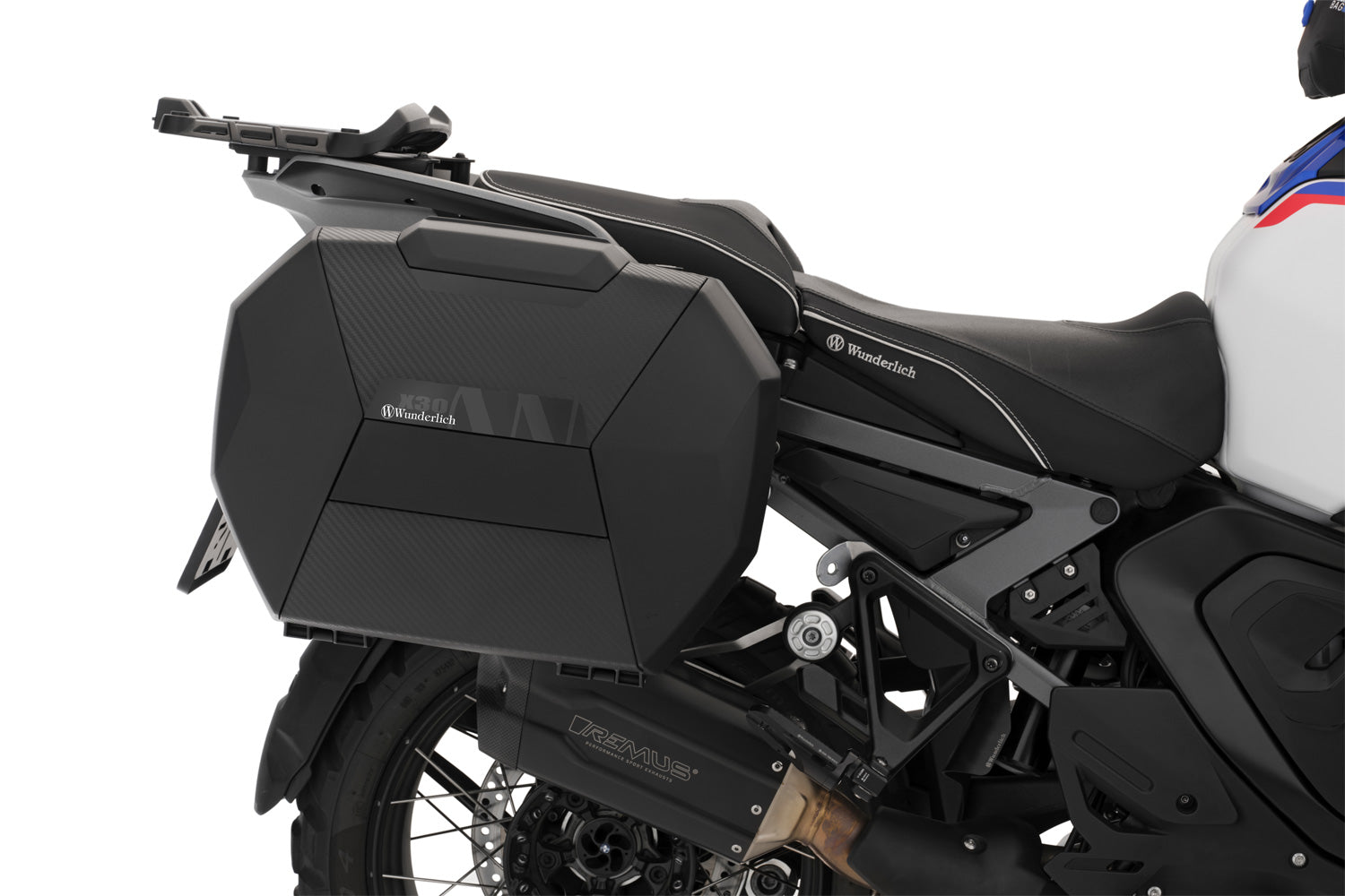 Wunderlich Vario Case Set X-Case X30 | Black-Silver | BMW R 1300 GS -   Pyramid Motorcycle Accessories