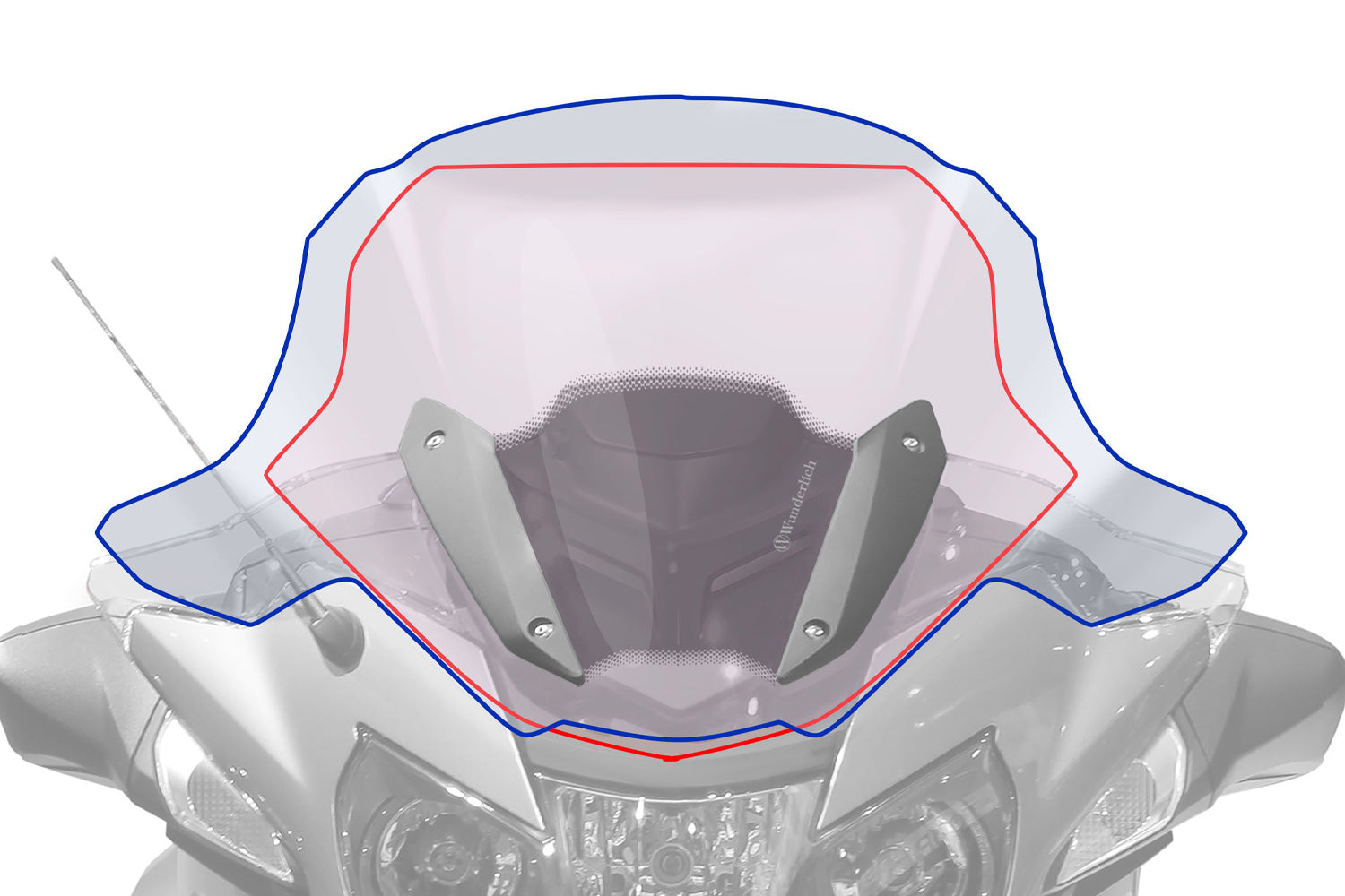 Wunderlich Touring Windshield Marathon | Clear | BMW S 1000 XR -   Pyramid Motorcycle Accessories