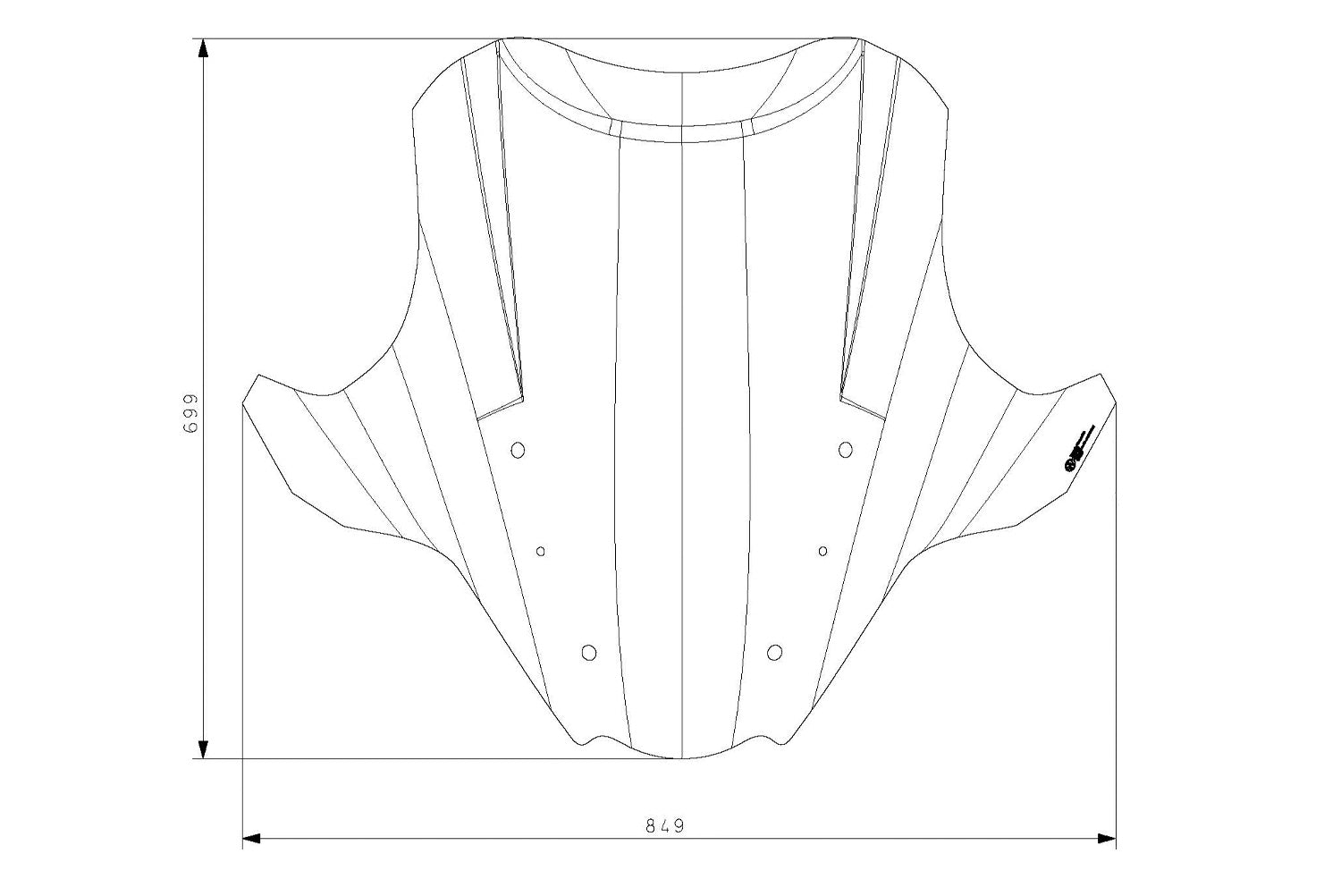 Wunderlich Touring Windshield Marathon | Clear | BMW R 1250 RT -   Pyramid Motorcycle Accessories