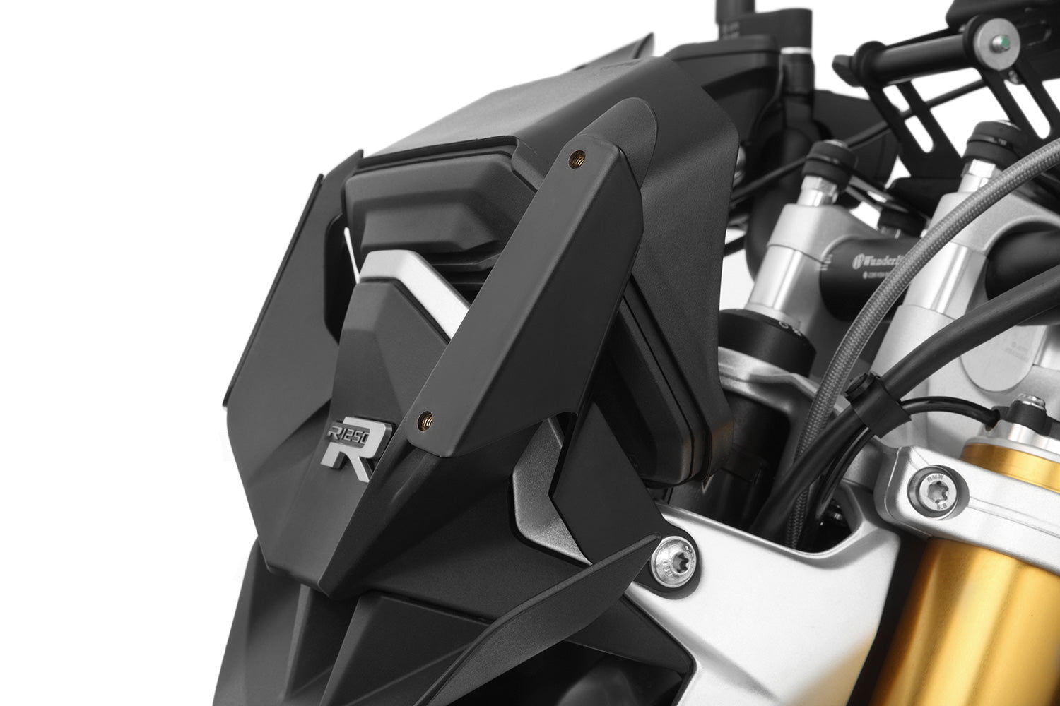 Wunderlich Windshield Reinforcement | Black -   Pyramid Motorcycle Accessories