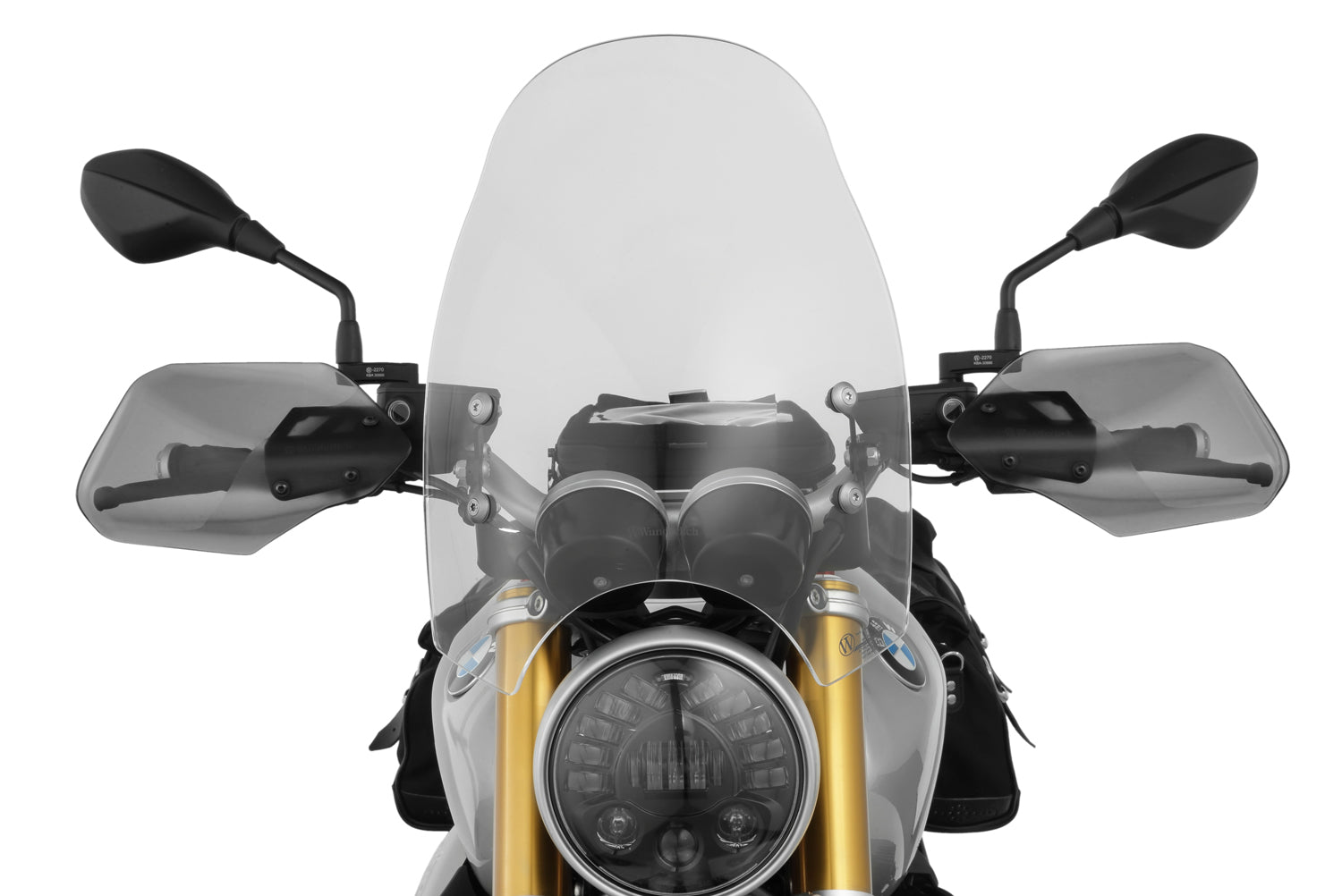Wunderlich Touring Windshield 70th-Roadster | Clear | BMW R nineT -   Pyramid Motorcycle Accessories