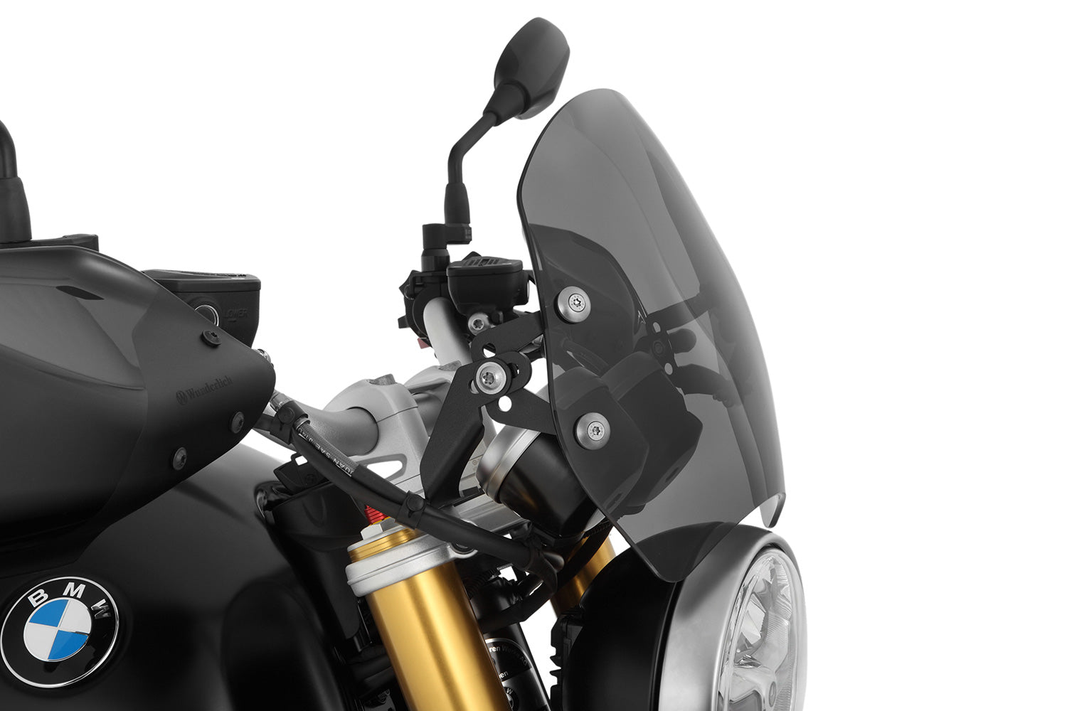 Wunderlich Sport Windshield Speed Short | Light Smoke | BMW R nineT Scrambler -   Pyramid Motorcycle Accessories