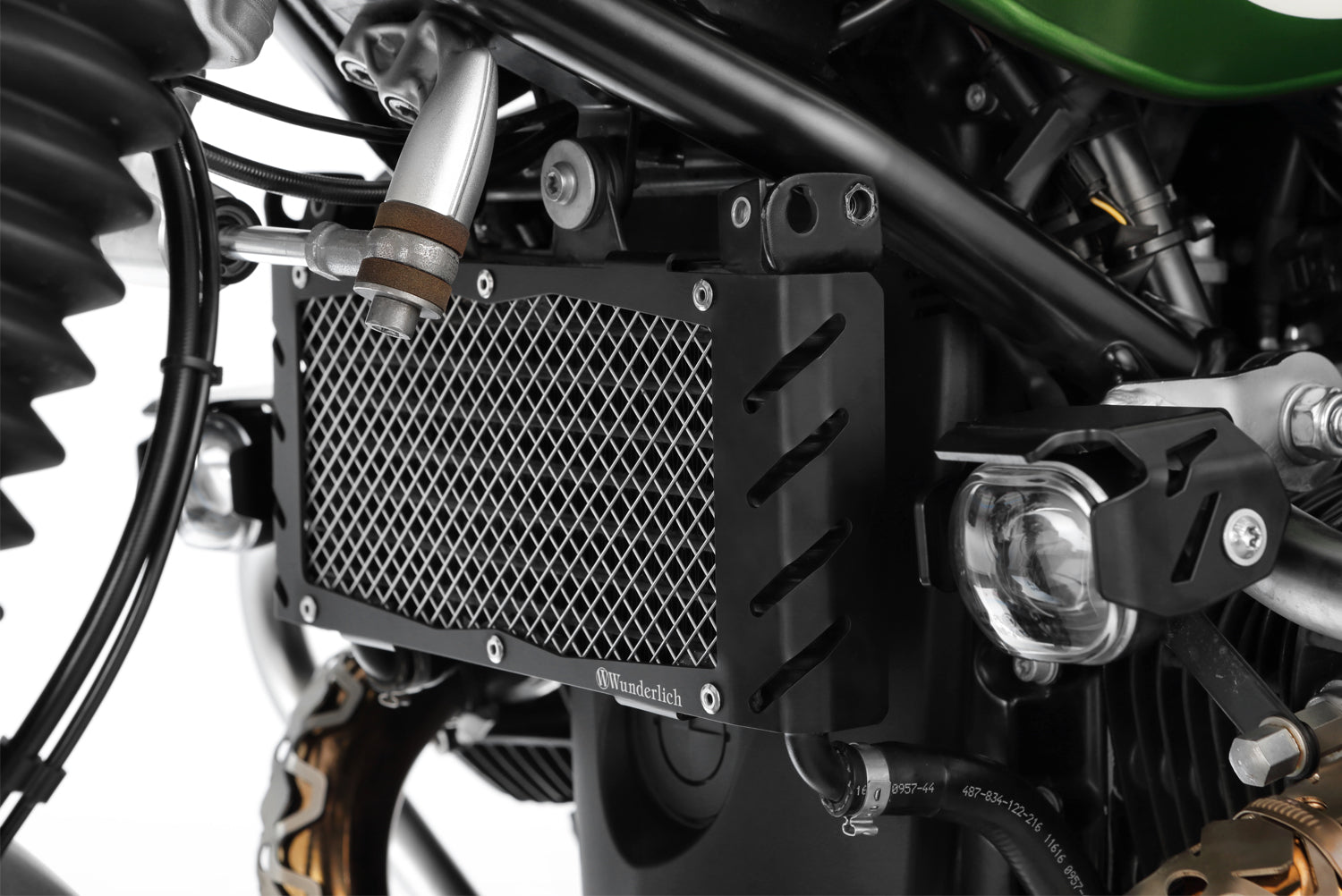 Wunderlich Microflooter LED Auxiliary Headlight | Black | BMW R 1250 R -   Pyramid Motorcycle Accessories