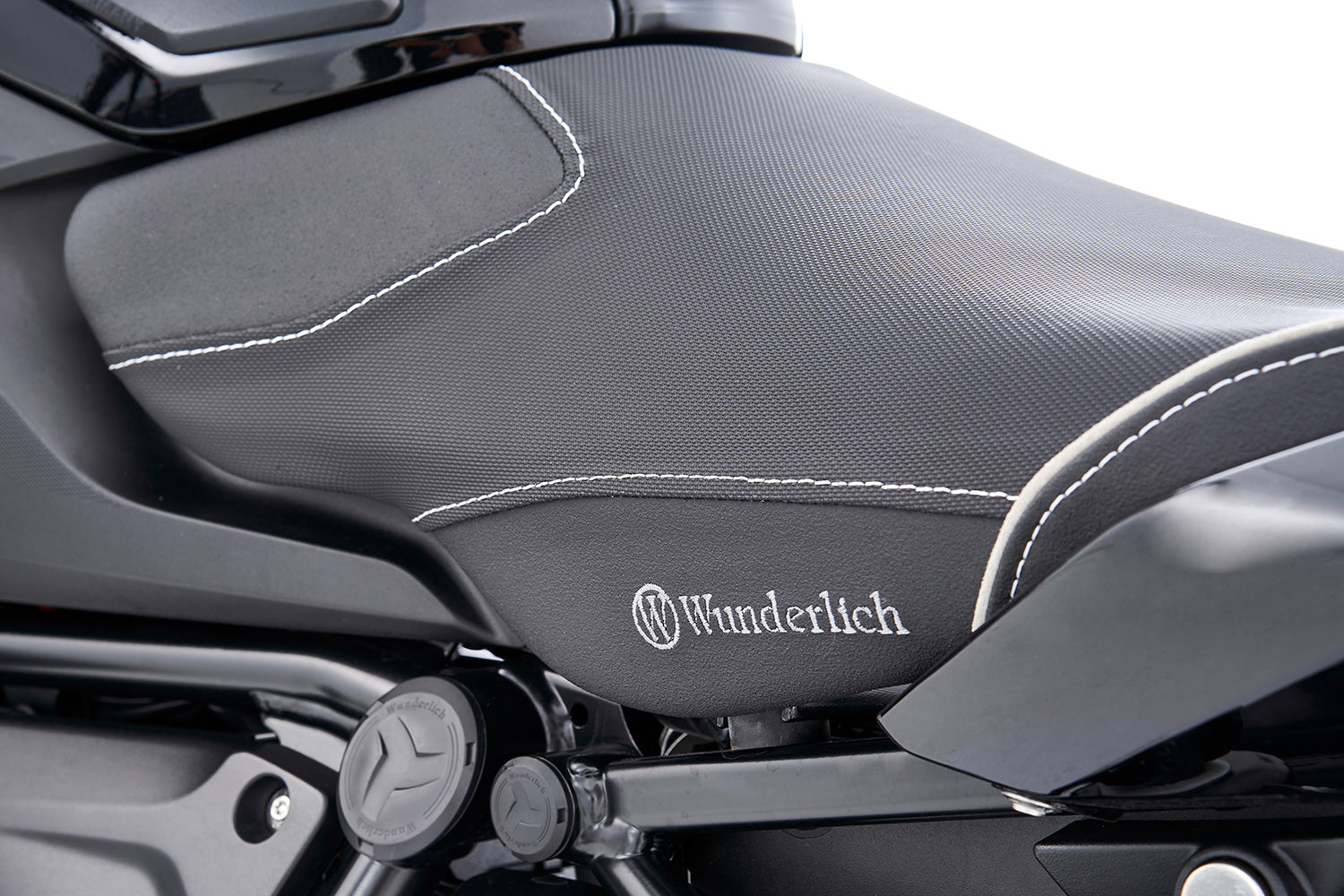 Wunderlich Aktivkomfort Rider Seat with Heating Smart Plug & Play High | Black -   Pyramid Motorcycle Accessories