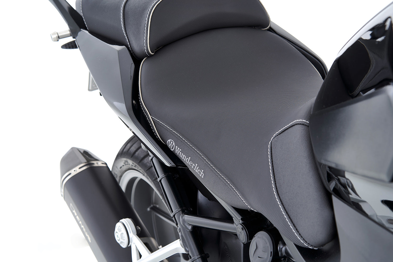 Wunderlich Aktivkomfort Rider Seat with Heating Smart Plug & Play High | Black -   Pyramid Motorcycle Accessories