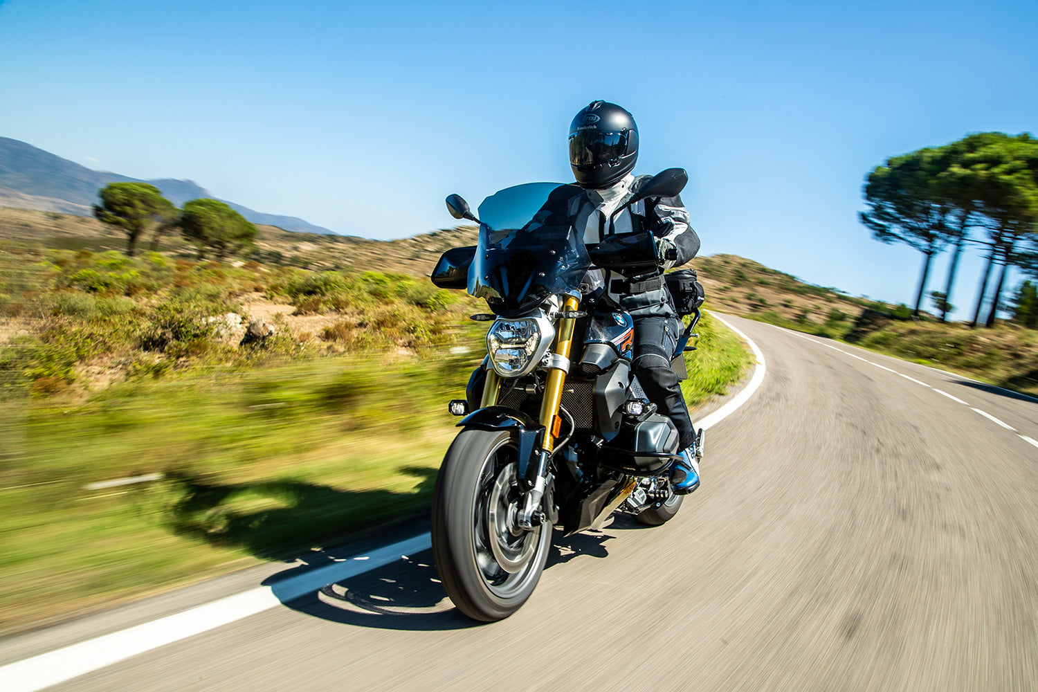 Wunderlich Passenger Seat Aktivkomfort with Seat Heating Smart Standard | Blue-Gold | BMW R 1300 GS -   Pyramid Motorcycle Accessories