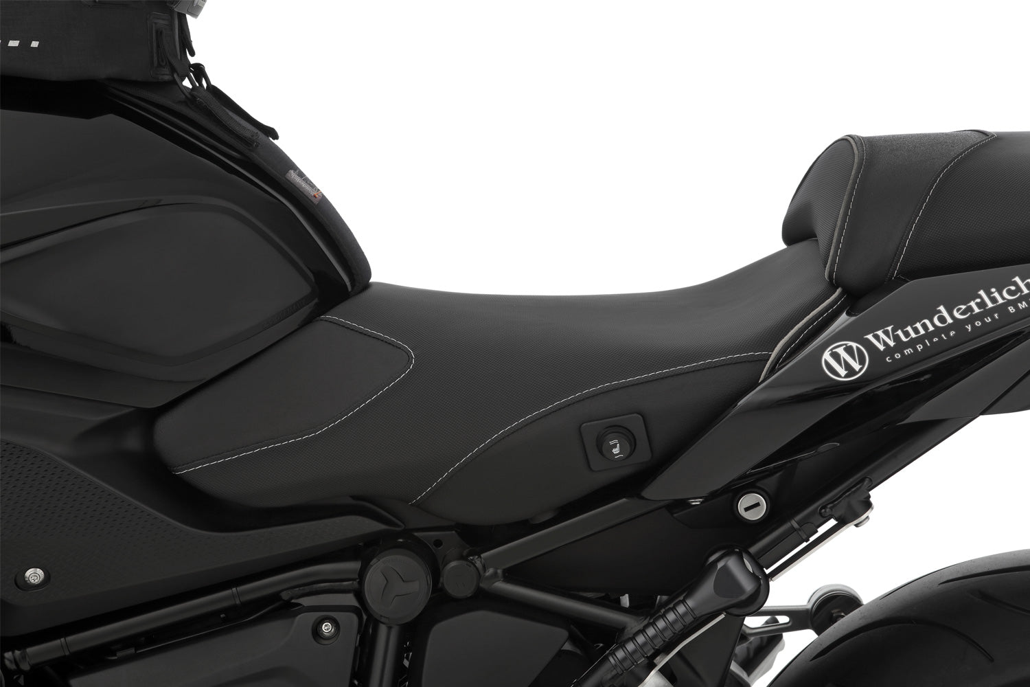 Wunderlich Rider Seat Aktivkomfort with Aftermarket Heating High | Black | BMW R 1250 R -   Pyramid Motorcycle Accessories