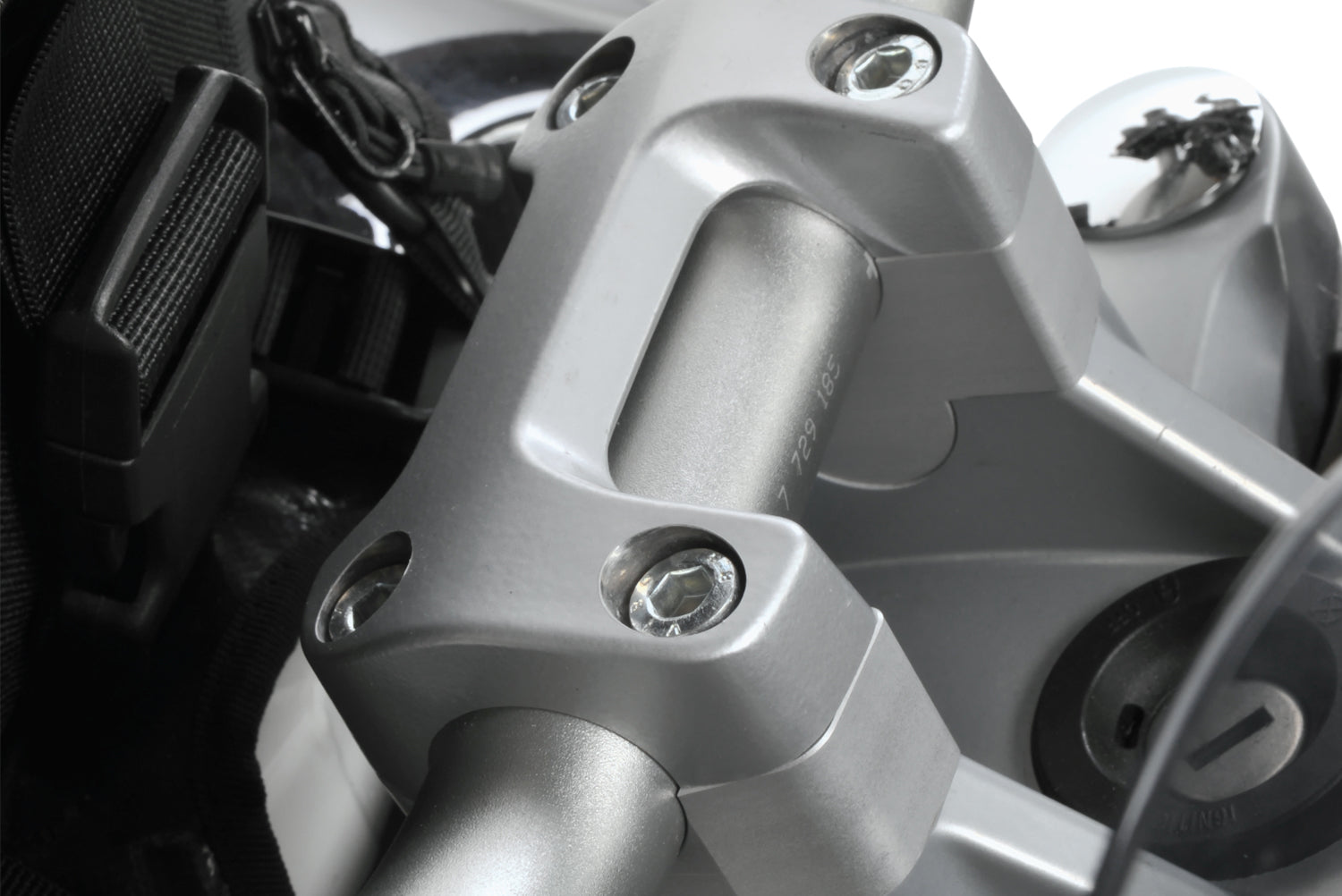 Wunderlich Handlebar Risers Sportergo | Silver | BMW S 1000 R -   Pyramid Motorcycle Accessories
