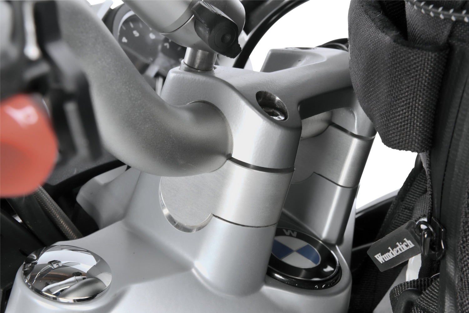 Wunderlich Handlebar Risers Sportergo | Silver | BMW S 1000 R -   Pyramid Motorcycle Accessories
