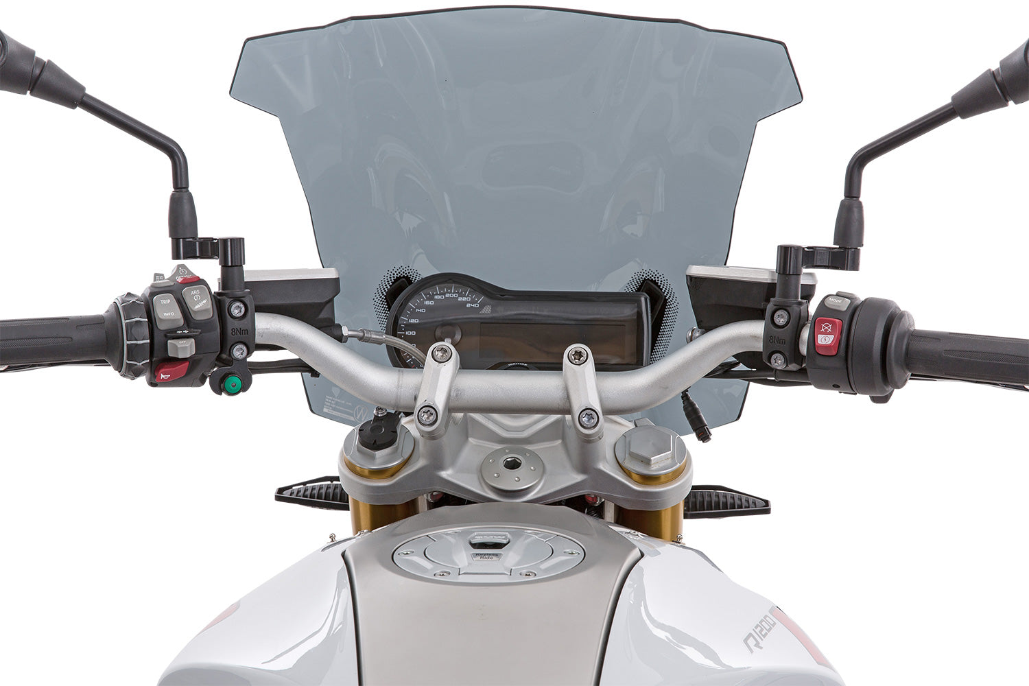 Wunderlich Ergo+ Handlebar Risers | Silver -   Pyramid Motorcycle Accessories