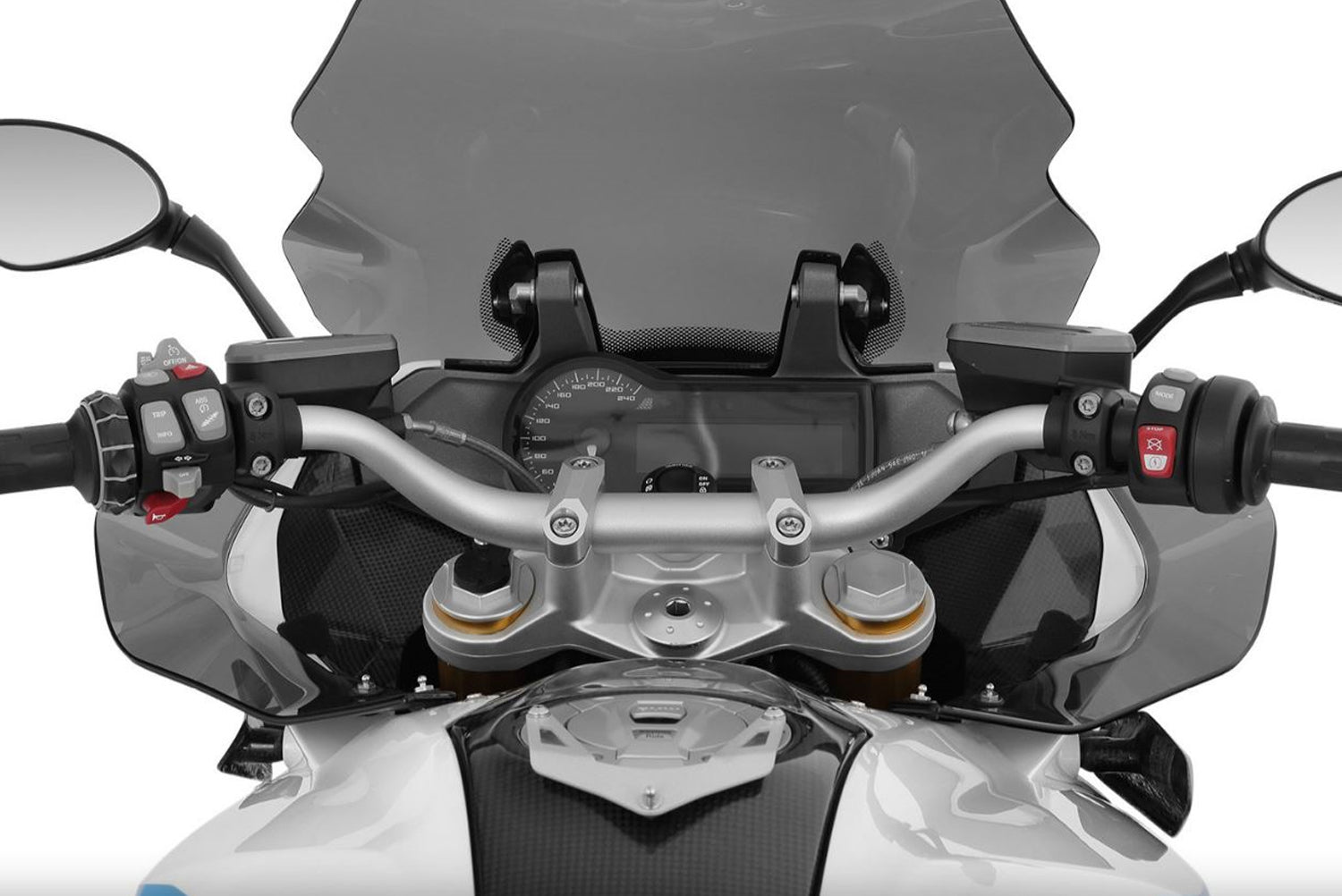 Wunderlich Tube-Style Handlebar Pre-drilled | Silver | BMW R 1250 R -   Pyramid Motorcycle Accessories