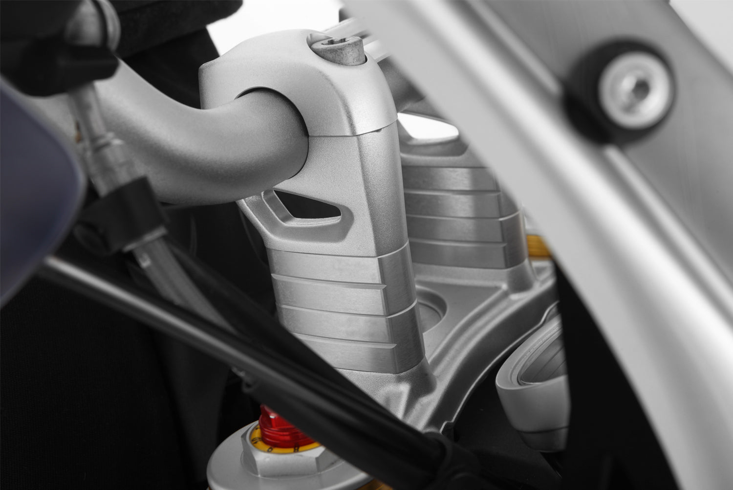 Wunderlich Handlebar Riser Ergo 20mm | Silver | BMW F 650 GS -   Pyramid Motorcycle Accessories