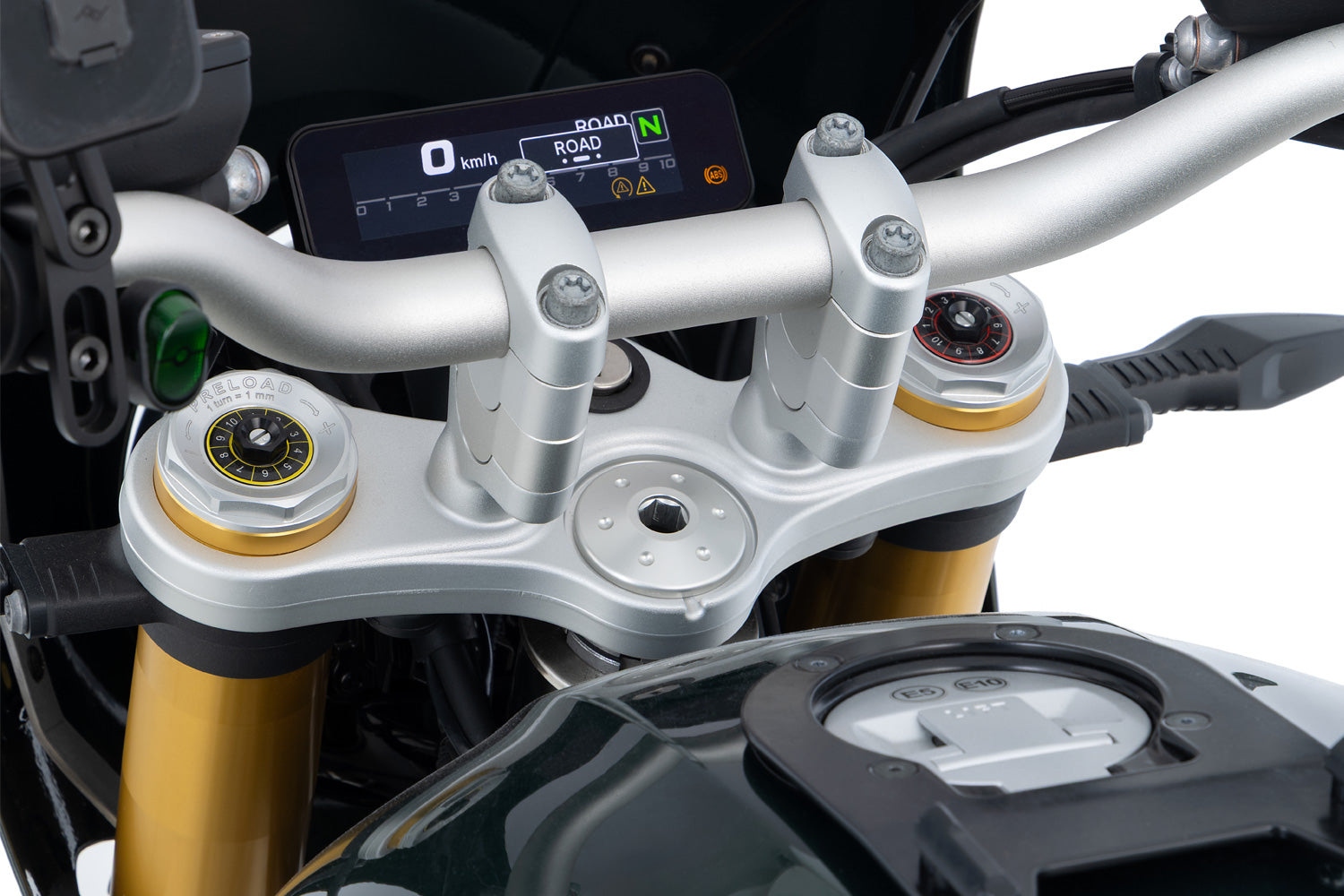 Wunderlich Handlebar Riser Ergo 20mm | Silver | BMW R 12 -   Pyramid Motorcycle Accessories