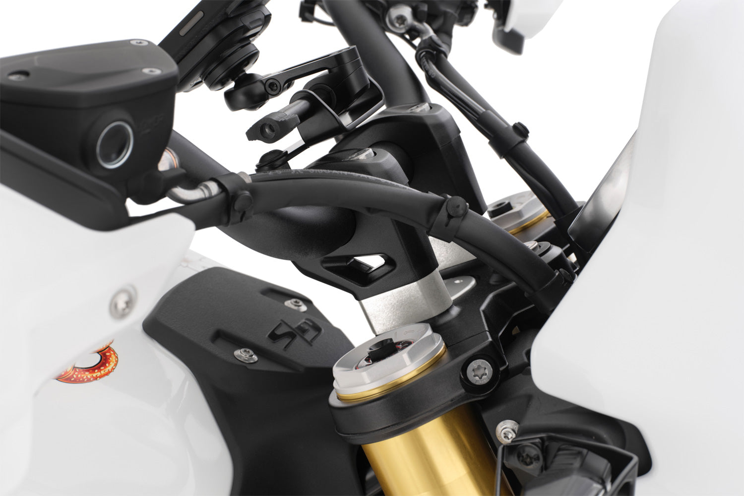 Wunderlich Handlebar Riser Ergo 20mm | Silver | BMW R 12 G/S -   Pyramid Motorcycle Accessories