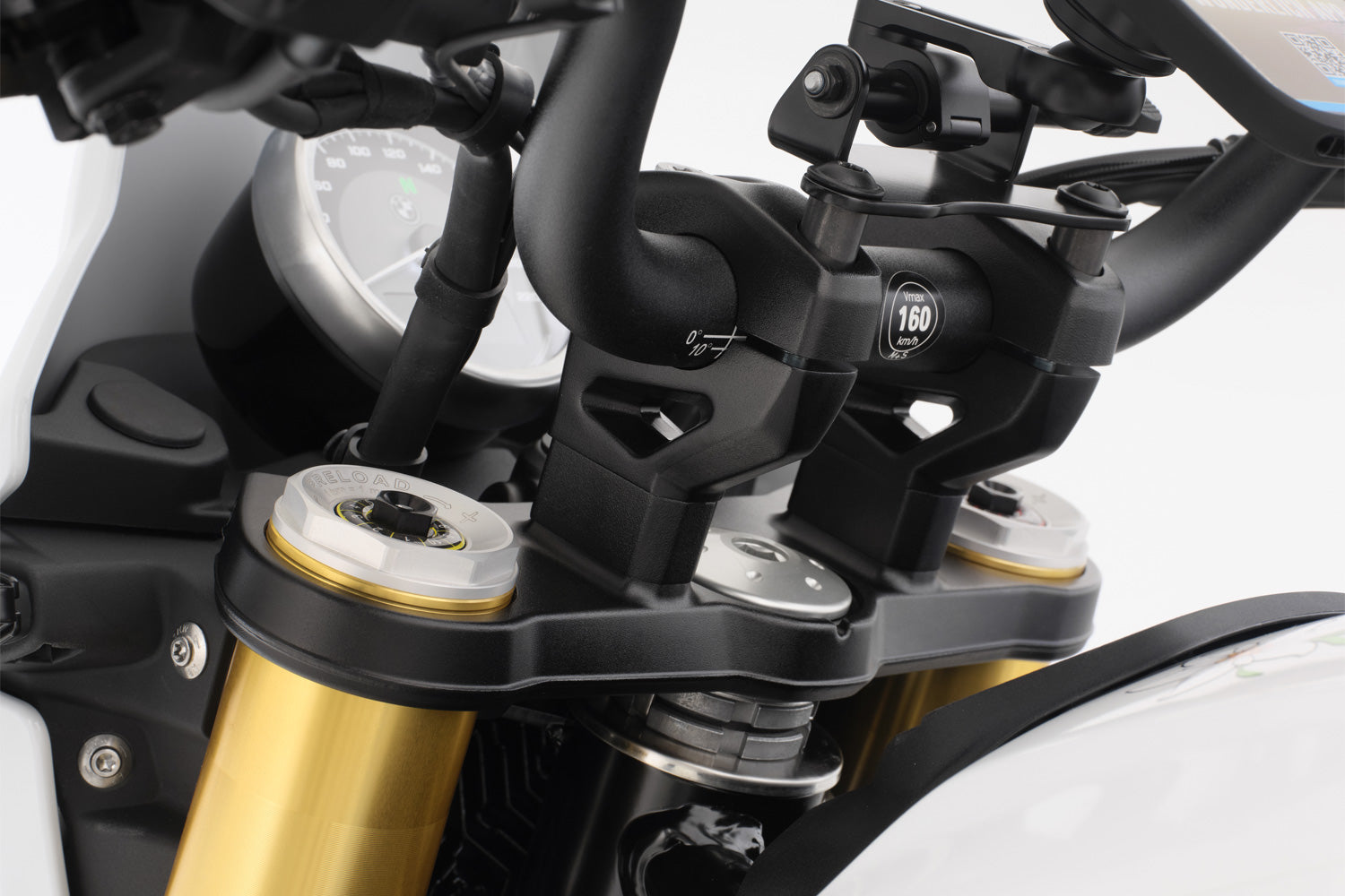 Wunderlich Handlebar Riser Ergo 20mm | Silver | BMW R 12 G/S -   Pyramid Motorcycle Accessories