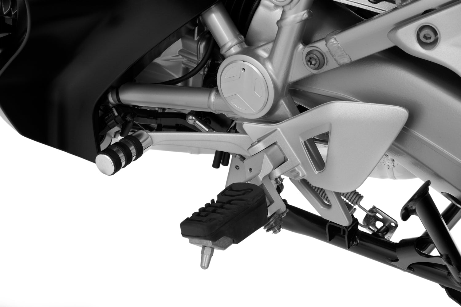 Wunderlich Ergo Rider Footrest Relocation | Silver -   Pyramid Motorcycle Accessories