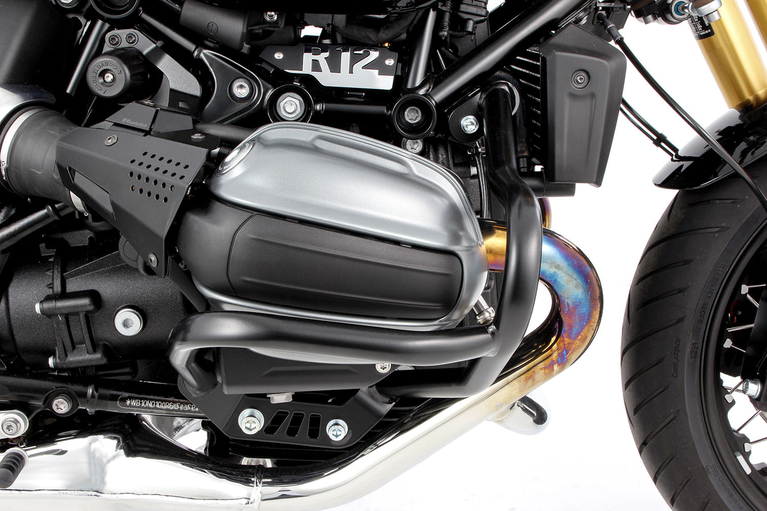 Wunderlich Engine Protection Bar Guard | BMW R12 | Black -   Pyramid Motorcycle Accessories