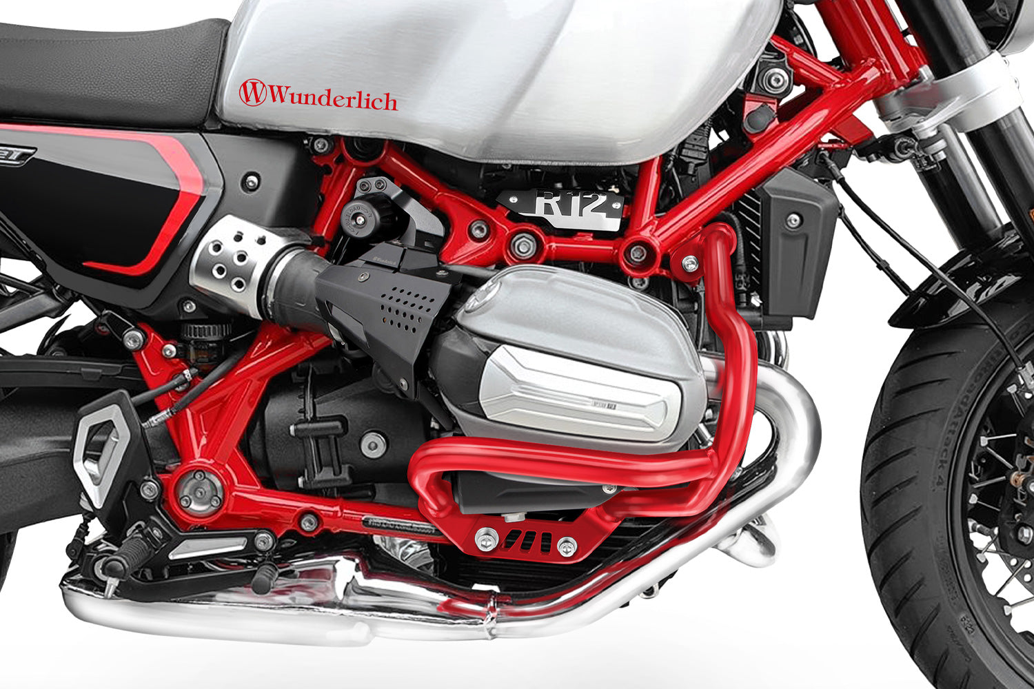 Wunderlich Engine Protection Bar Guard BMW | R 12 | Silver -   Pyramid Motorcycle Accessories