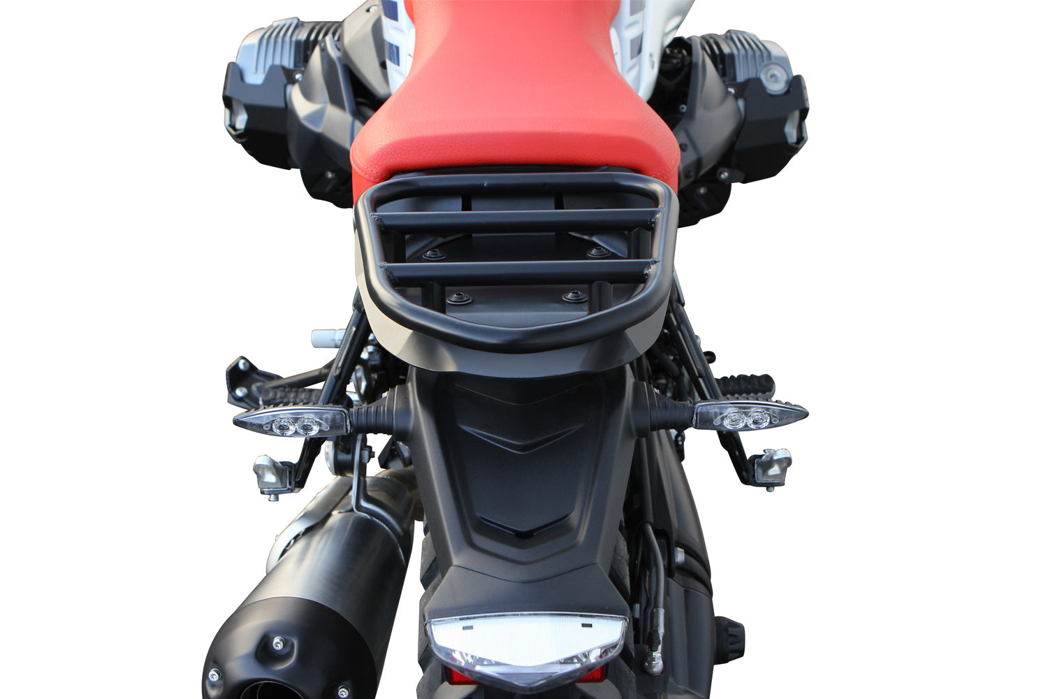 Wunderlich Pillion Luggage Rack For Solo Seat | Black | BMW F 900 GS -   Pyramid Motorcycle Accessories