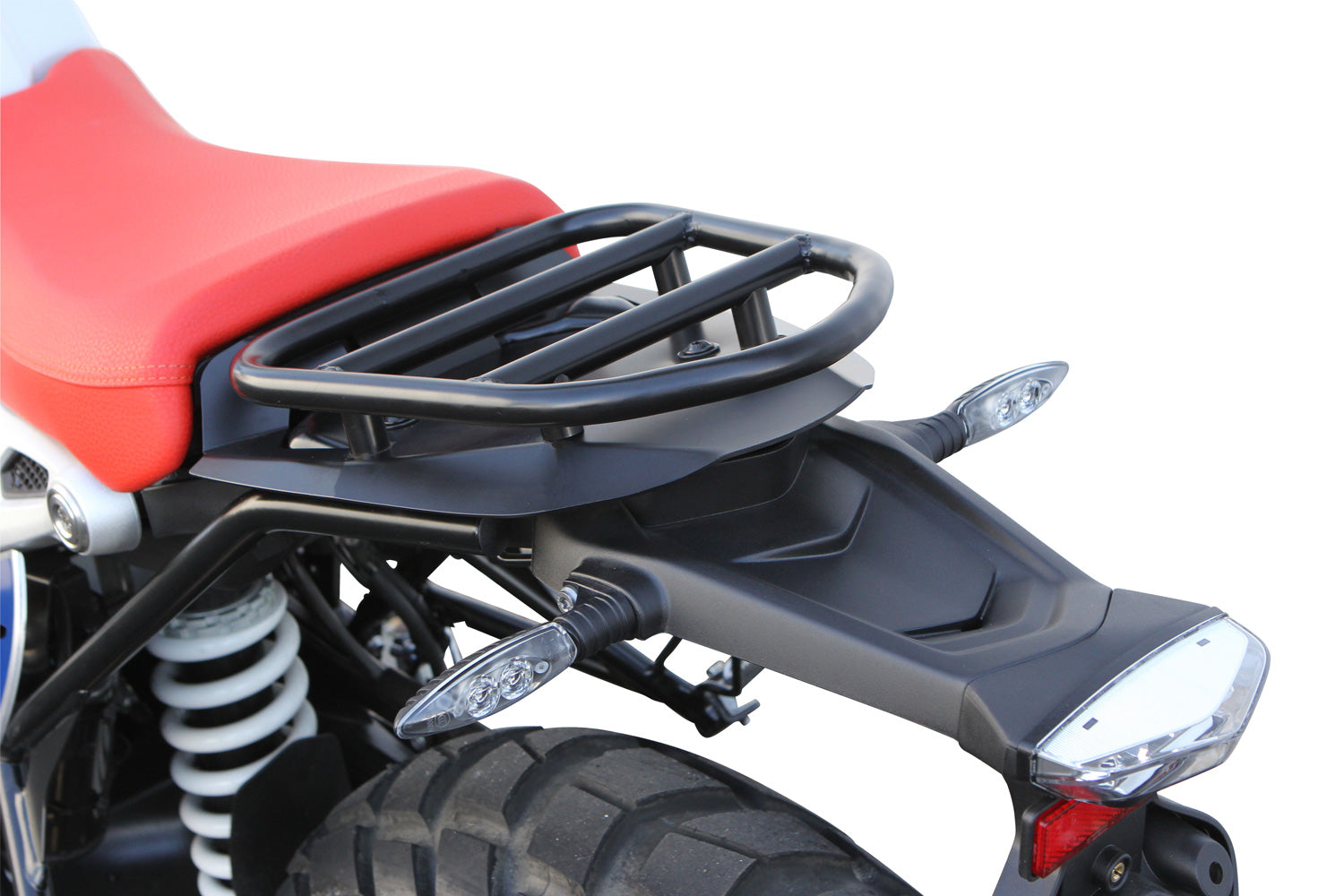 Wunderlich Pillion Luggage Rack For Solo Seat | Black | BMW F 900 GS -   Pyramid Motorcycle Accessories
