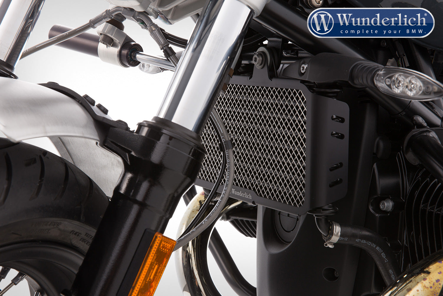 Wunderlich Oil Cooler Protection Grille Extreme | Black | BMW R nineT -   Pyramid Motorcycle Accessories