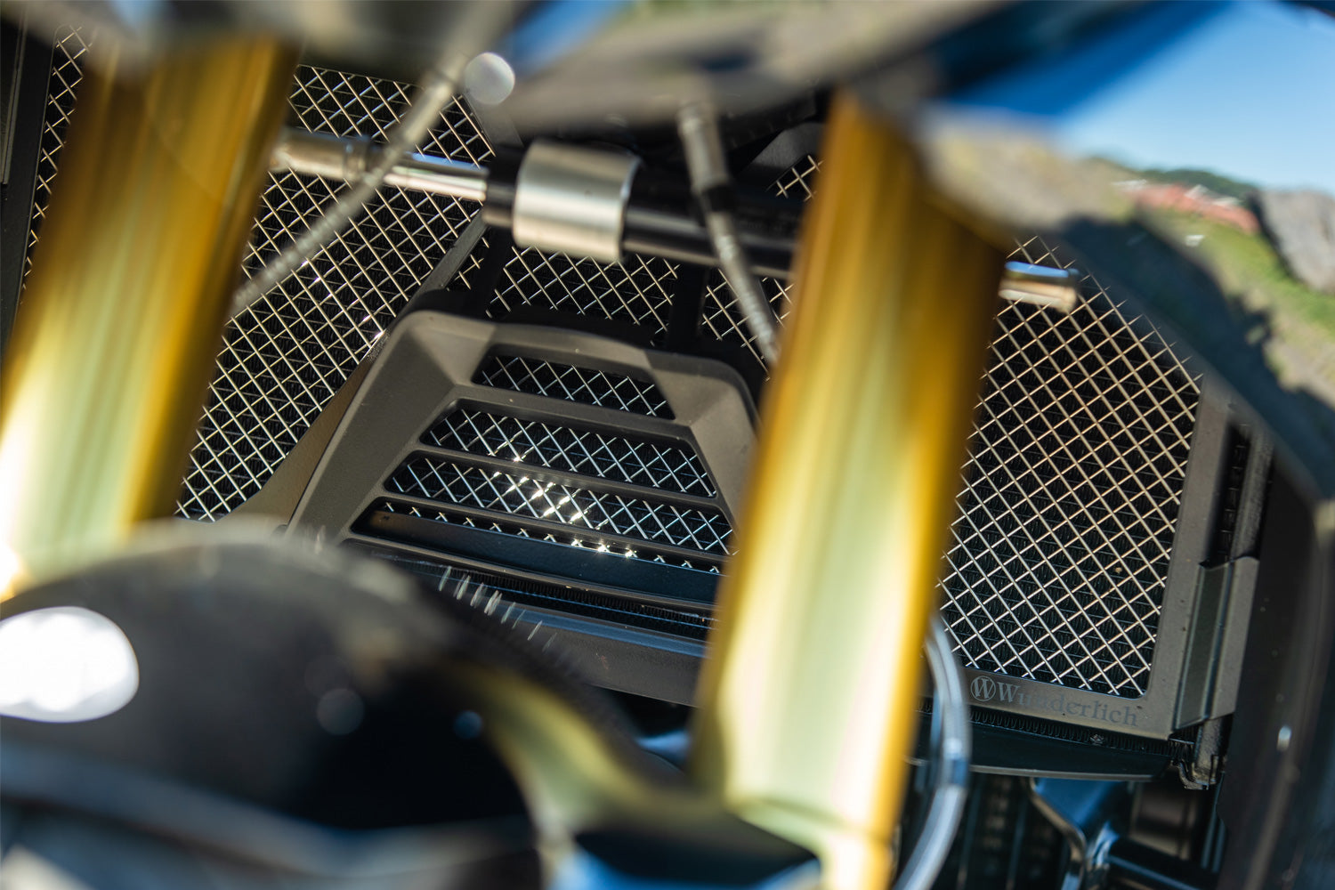 Wunderlich Protection Grille For Belly Pan | Black | BMW M 1000 R -   Pyramid Motorcycle Accessories