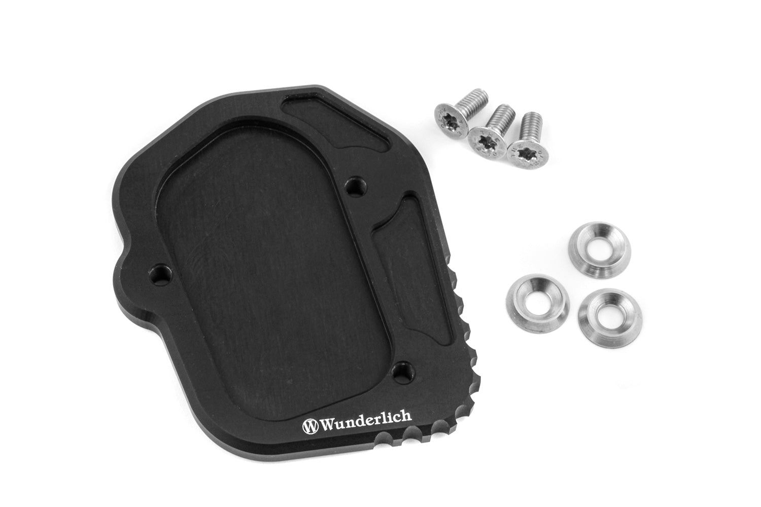 Wunderlich Side Stand Enlarger Standard | Black | BMW F 800 GS -   Pyramid Motorcycle Accessories
