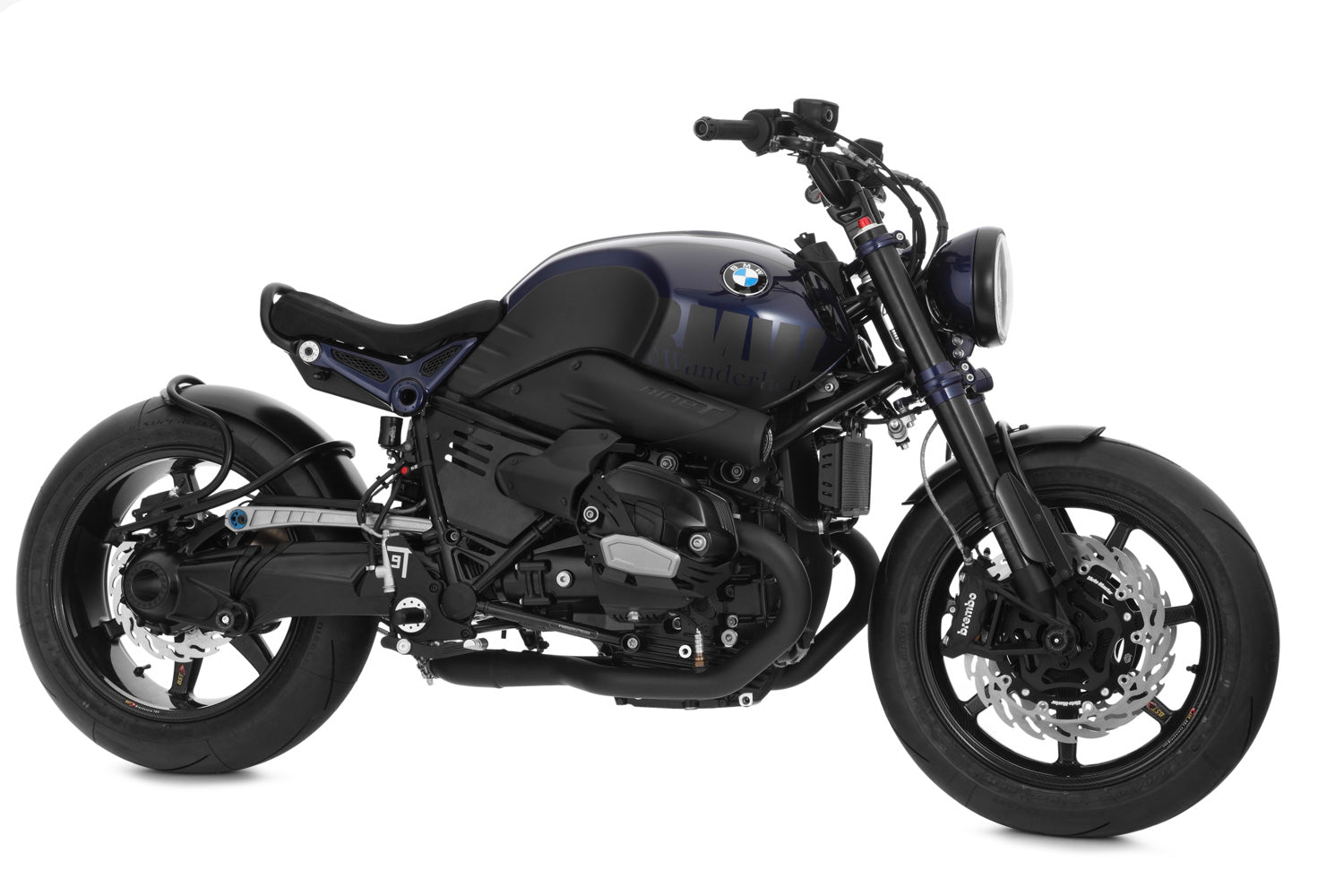 Wunderlich Swingarm Pivot Cover Classic Design Left | Black | BMW R nineT -   Pyramid Motorcycle Accessories