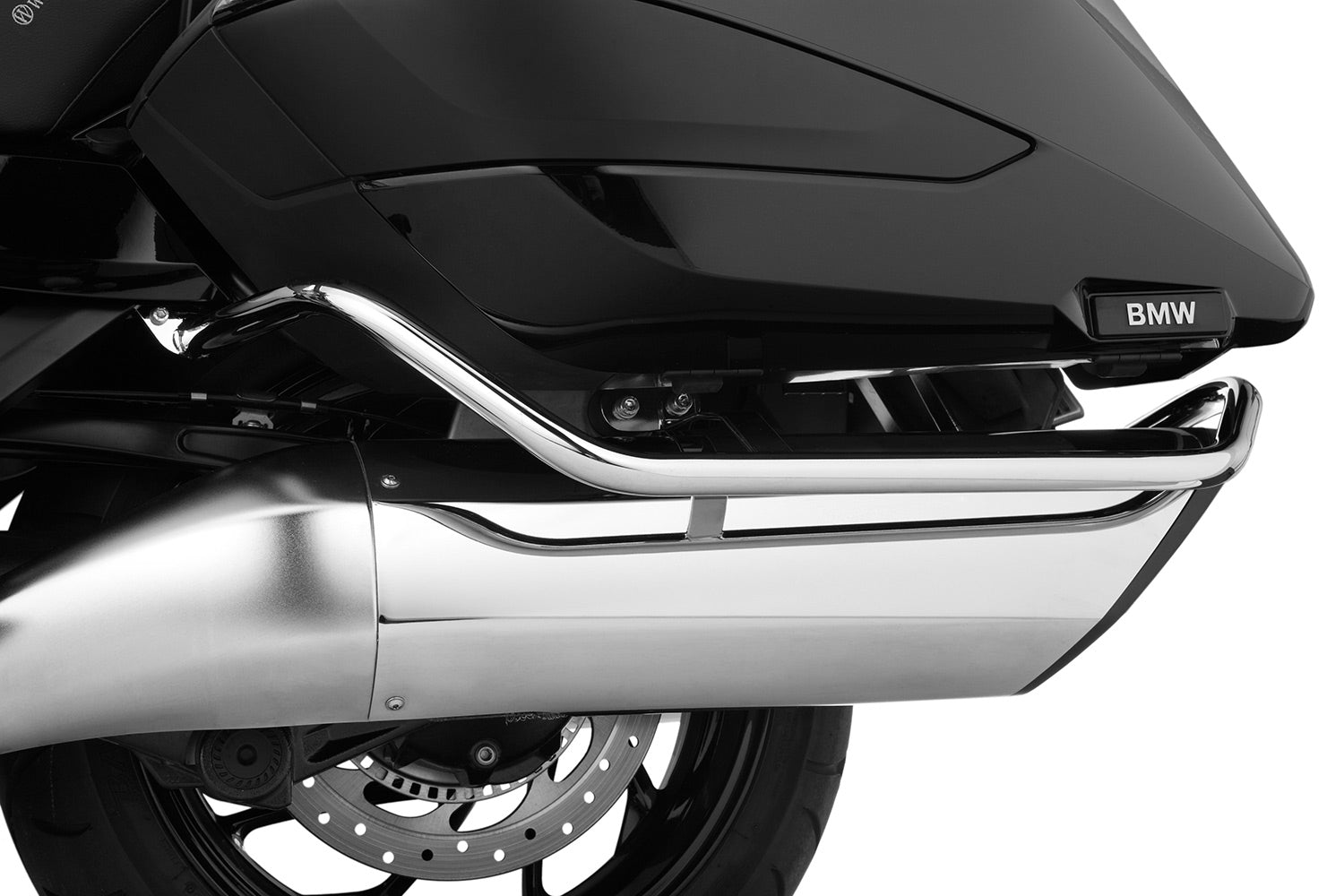 Wunderlich Case Protection Bar For Models with Emergency System | Black -   Pyramid Motorcycle Accessories