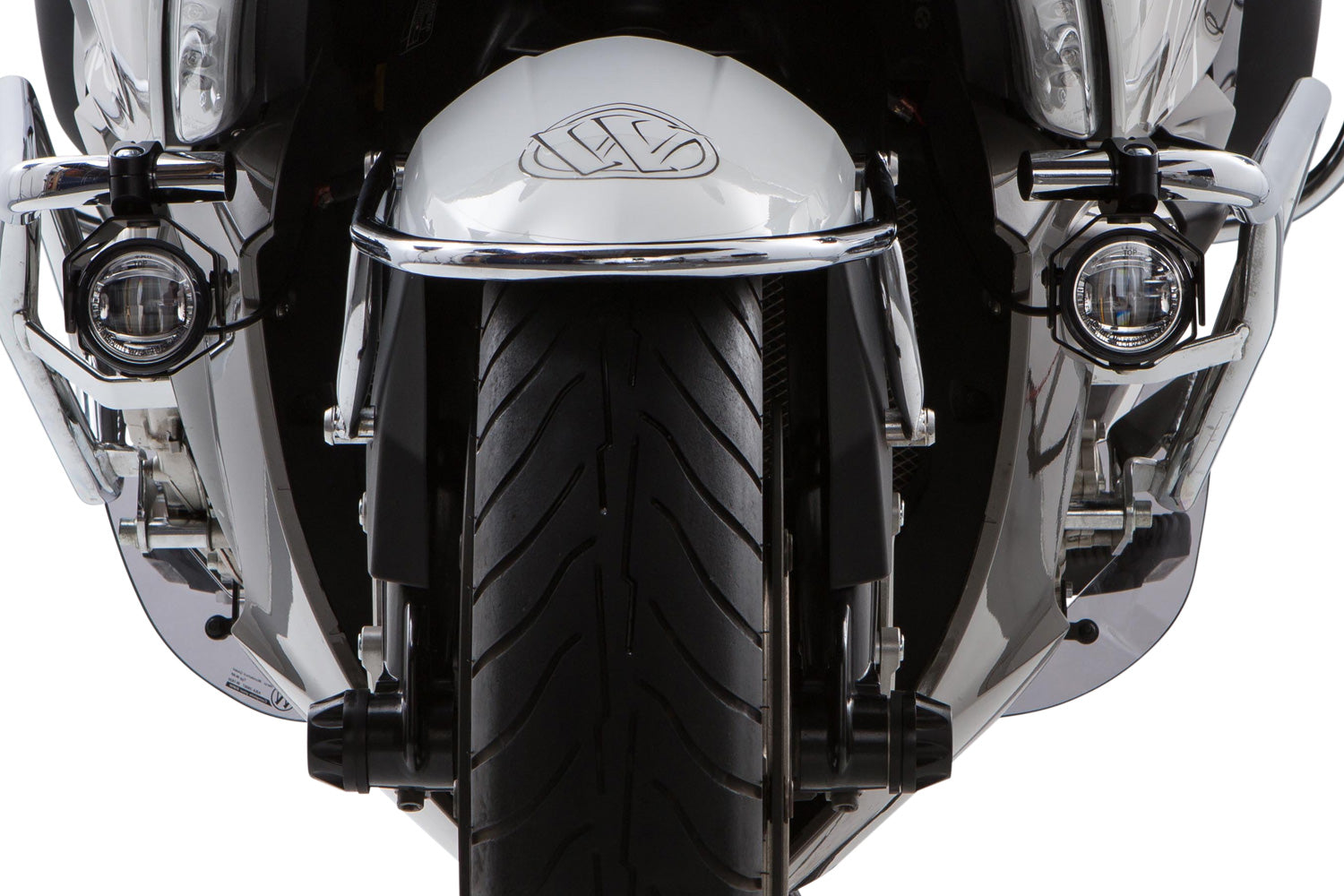 Wunderlich LED Additional Head Light Aton | Silver | BMW R 1250 GS -   Pyramid Motorcycle Accessories